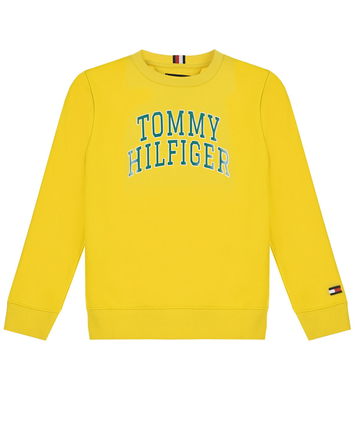 Желтый свитшот с синим логотипом Tommy Hilfiger детский, размер 128 - фото 1
