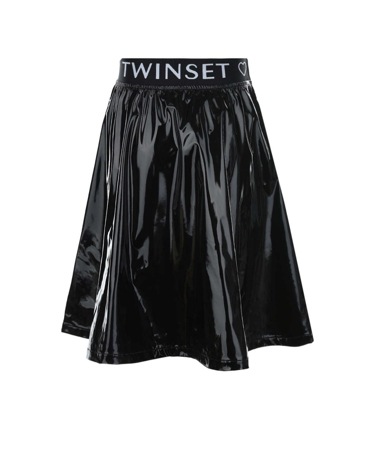 Черная юбка с логотипом TWINSET детская, размер 128, цвет черный - фото 3
