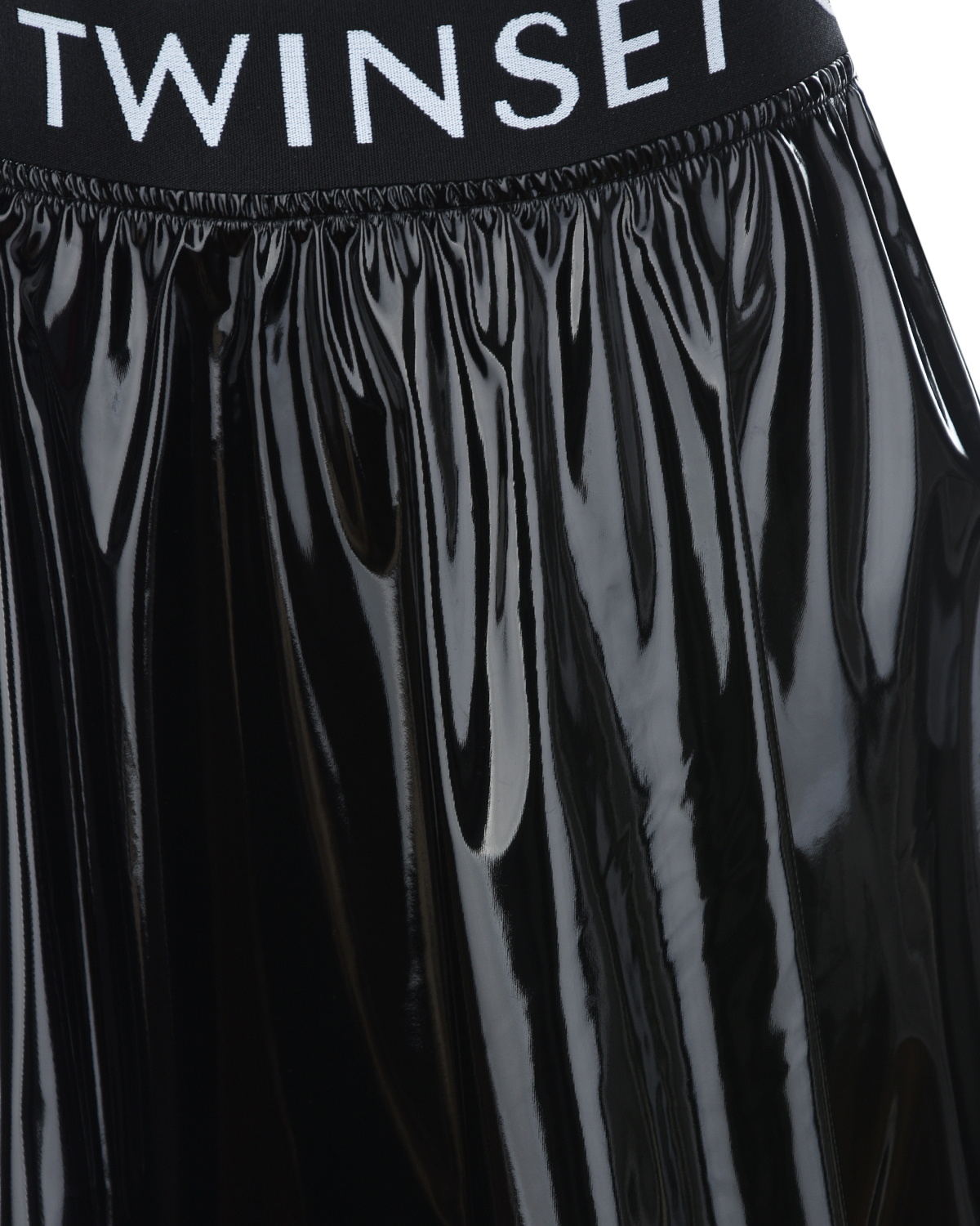 Черная юбка с логотипом TWINSET детская, размер 128, цвет черный - фото 4
