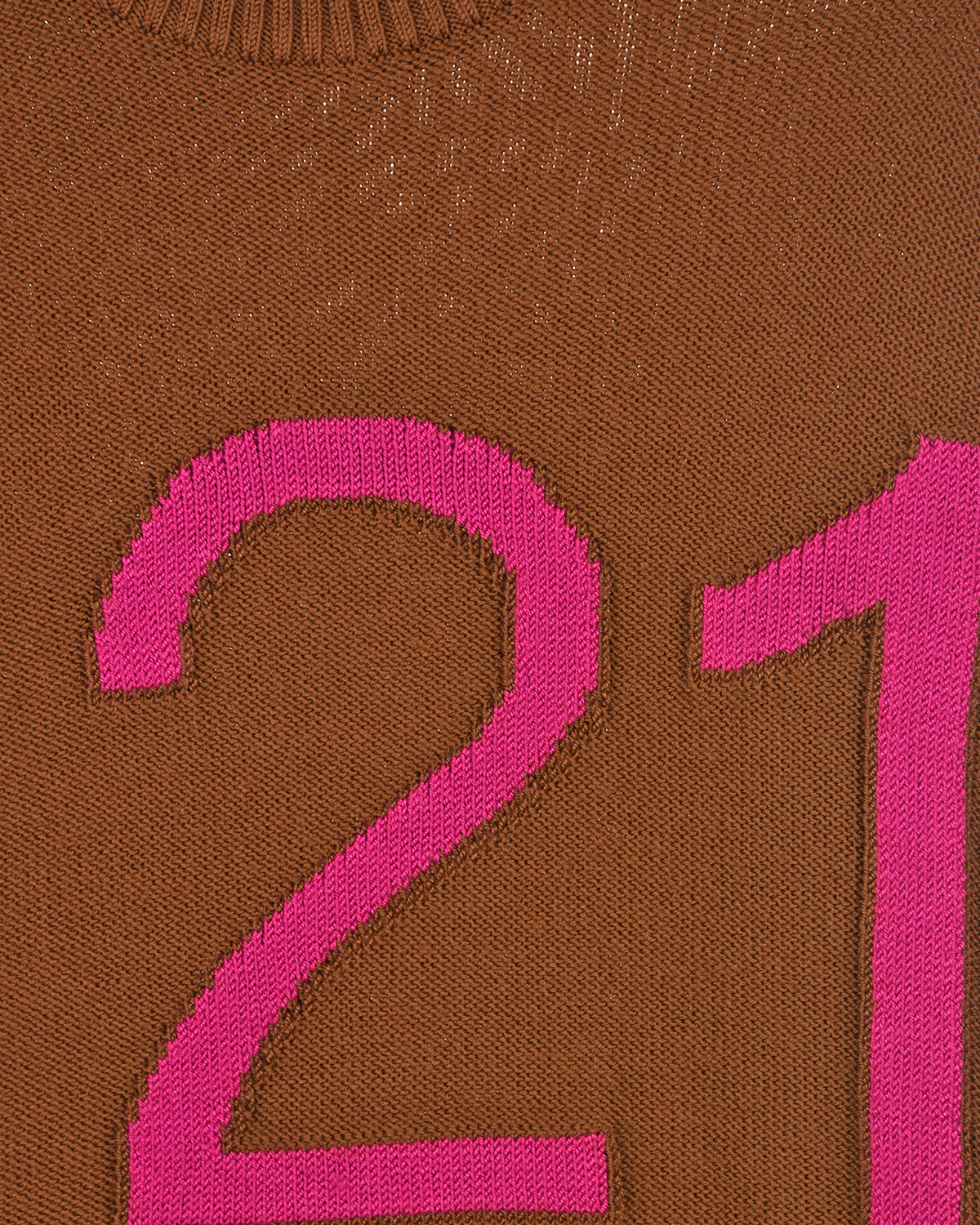 Коричневый джемпер с логотипом No. 21 детский, размер 140, цвет нет цвета - фото 3