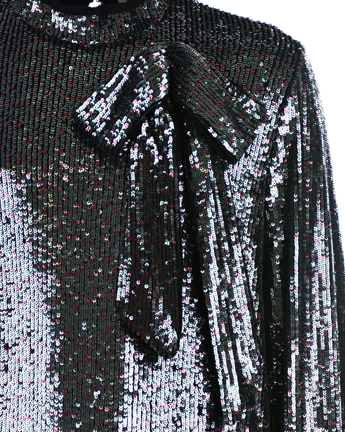 Серебристое платье с пайетками No. 21 детское, размер 164, цвет нет цвета - фото 4