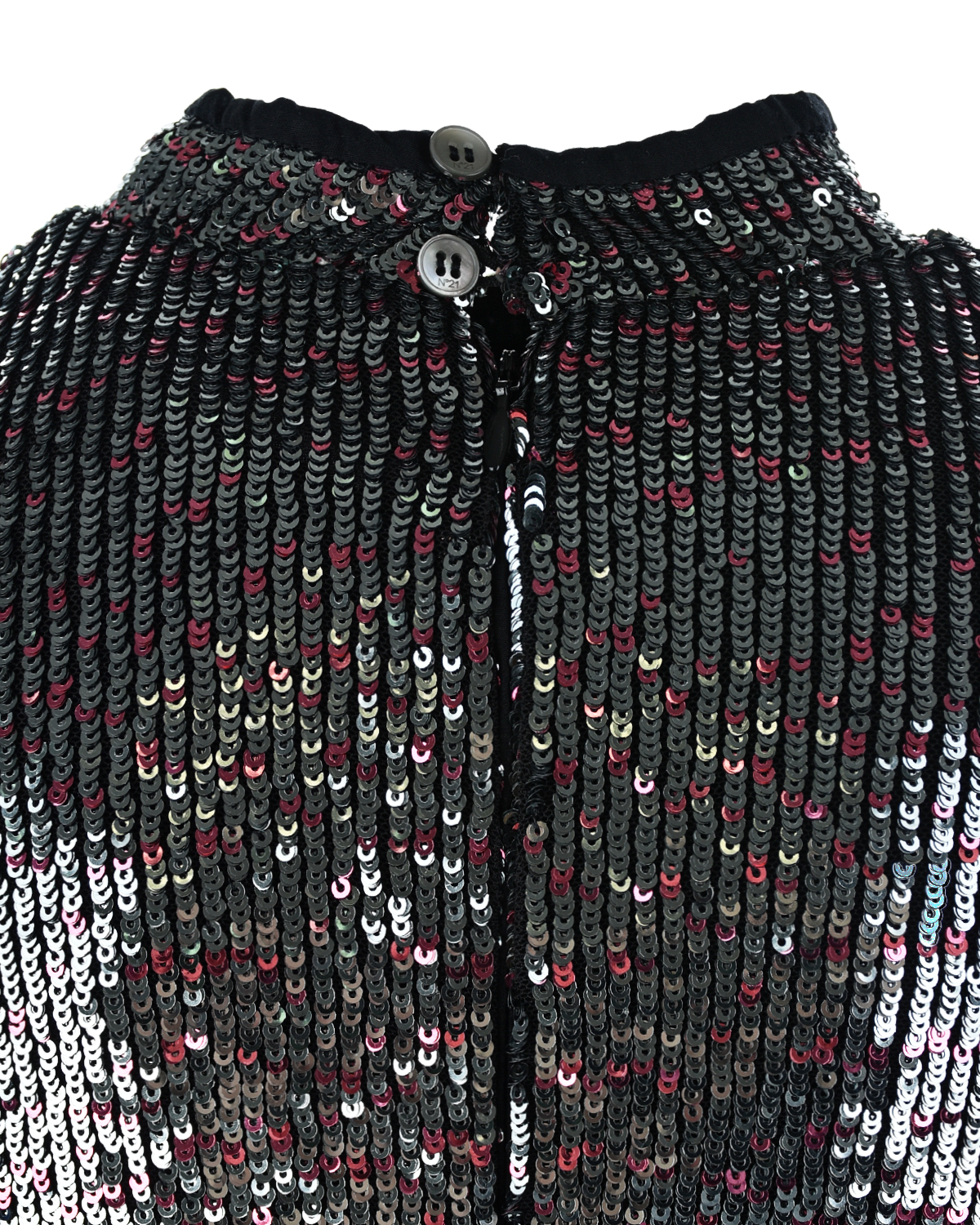 Серебристое платье с пайетками No. 21 детское, размер 164, цвет нет цвета - фото 5