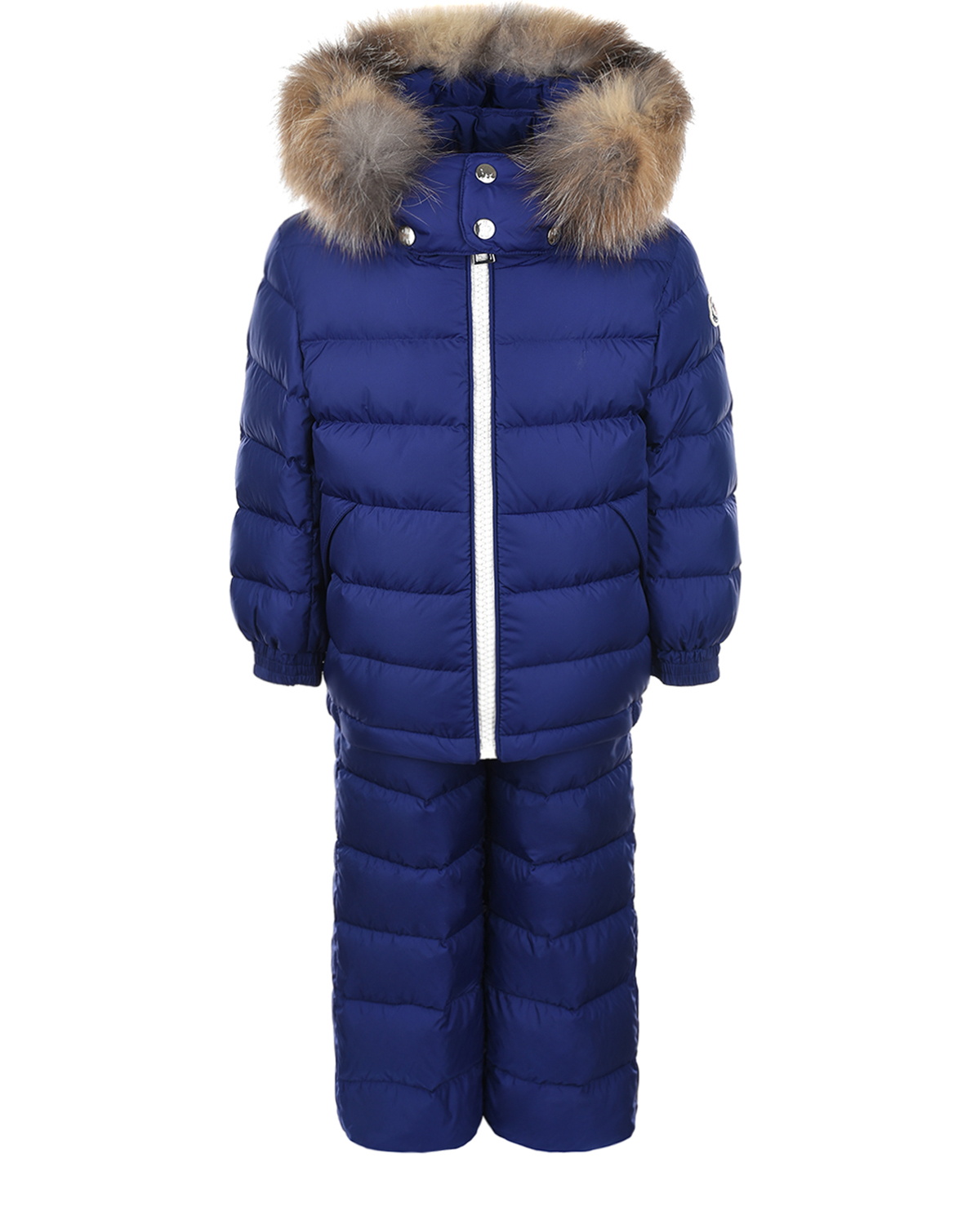 Зимний комплект синего цвета Moncler детский, размер 104 - фото 1