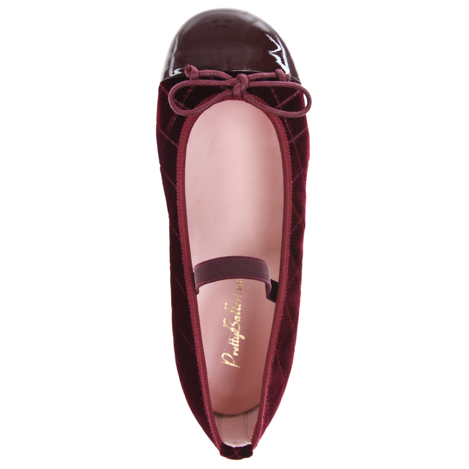 Бордовые стеганые туфли Pretty Ballerinas детские, размер 31, цвет бордовый - фото 4