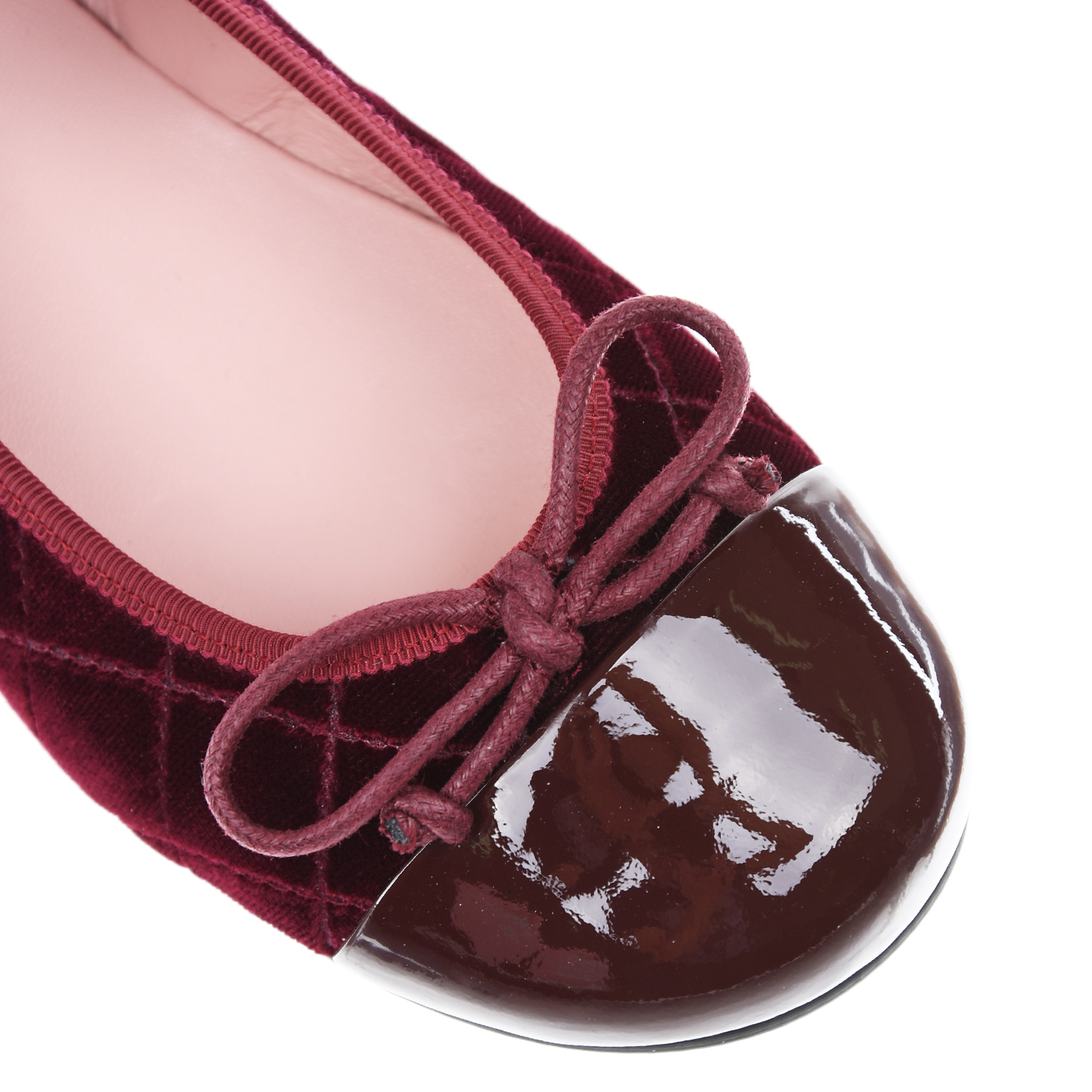 Бордовые стеганые туфли Pretty Ballerinas детские, размер 31, цвет бордовый - фото 6