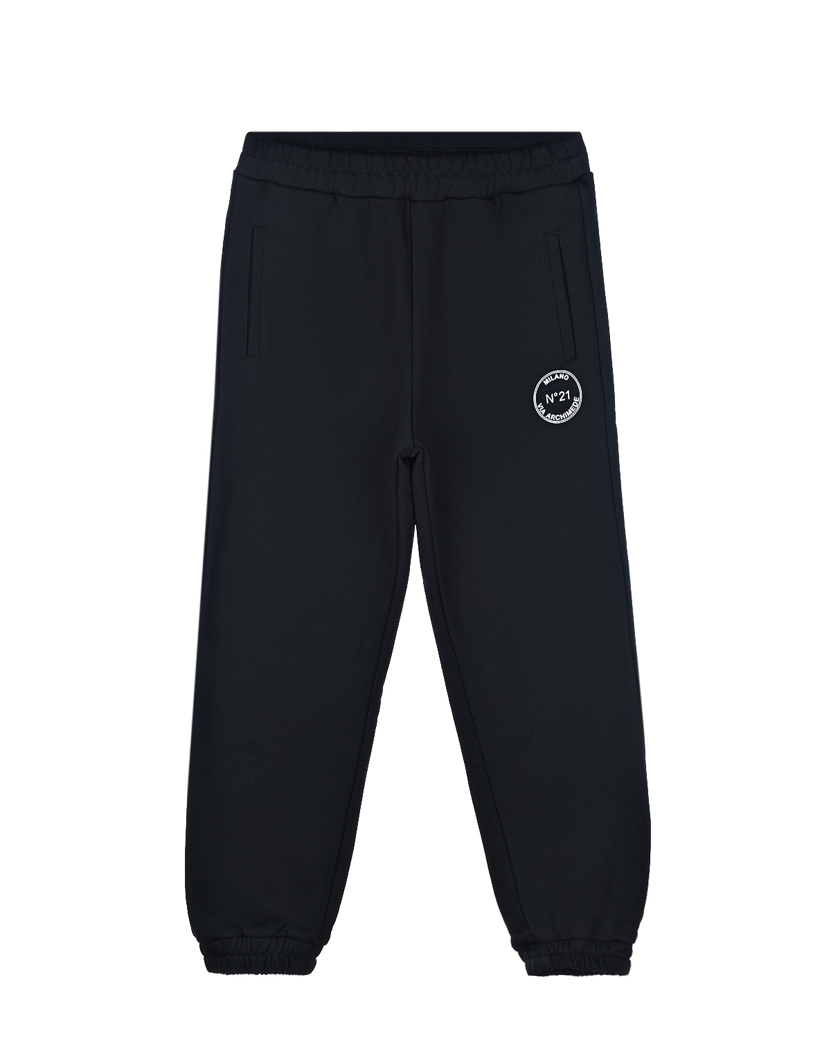 Черные спортивные брюки с логотипом No. 21 детские, размер 116, цвет черный