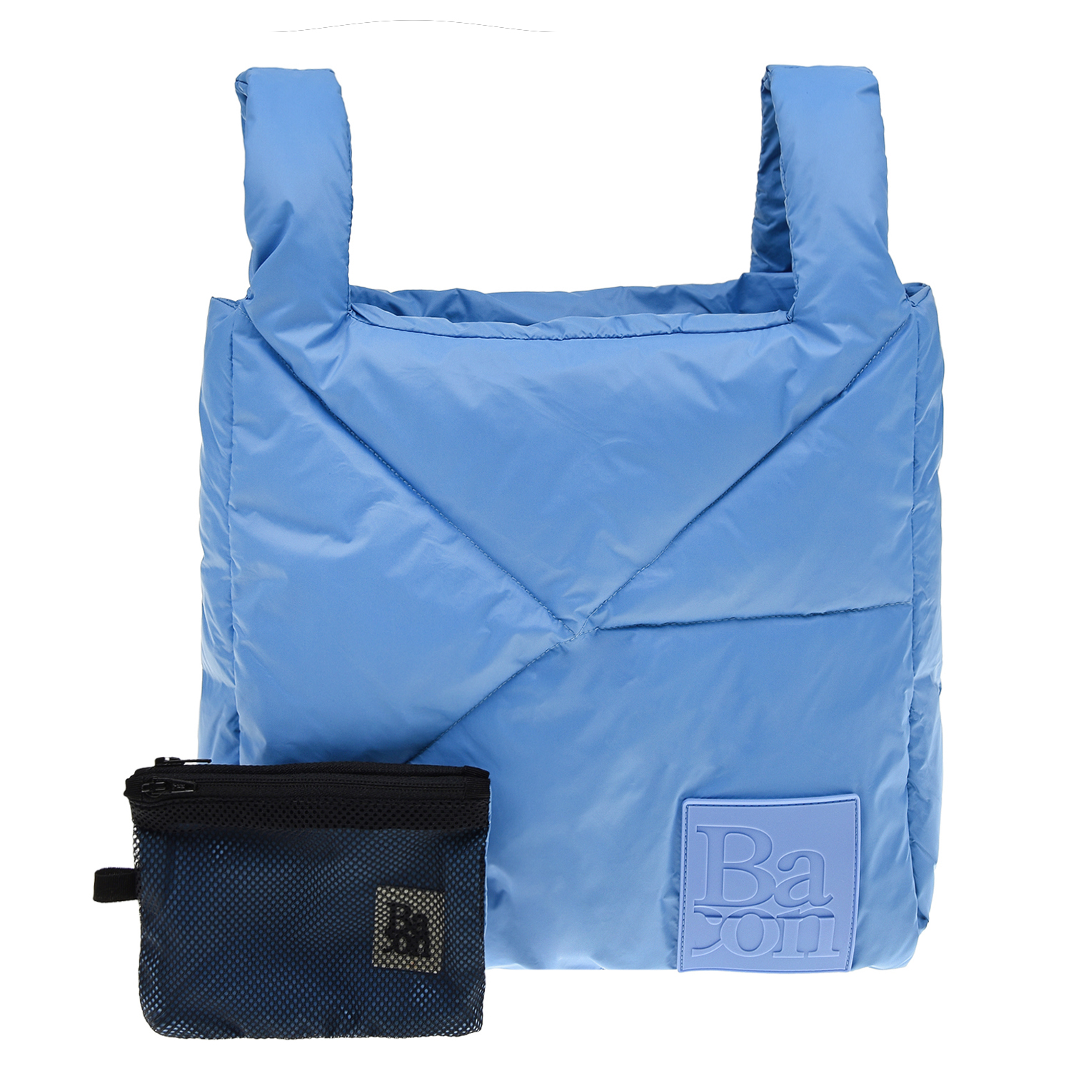 Синяя стеганая сумка, 35x28x7 см Bacon, размер unica, цвет синий