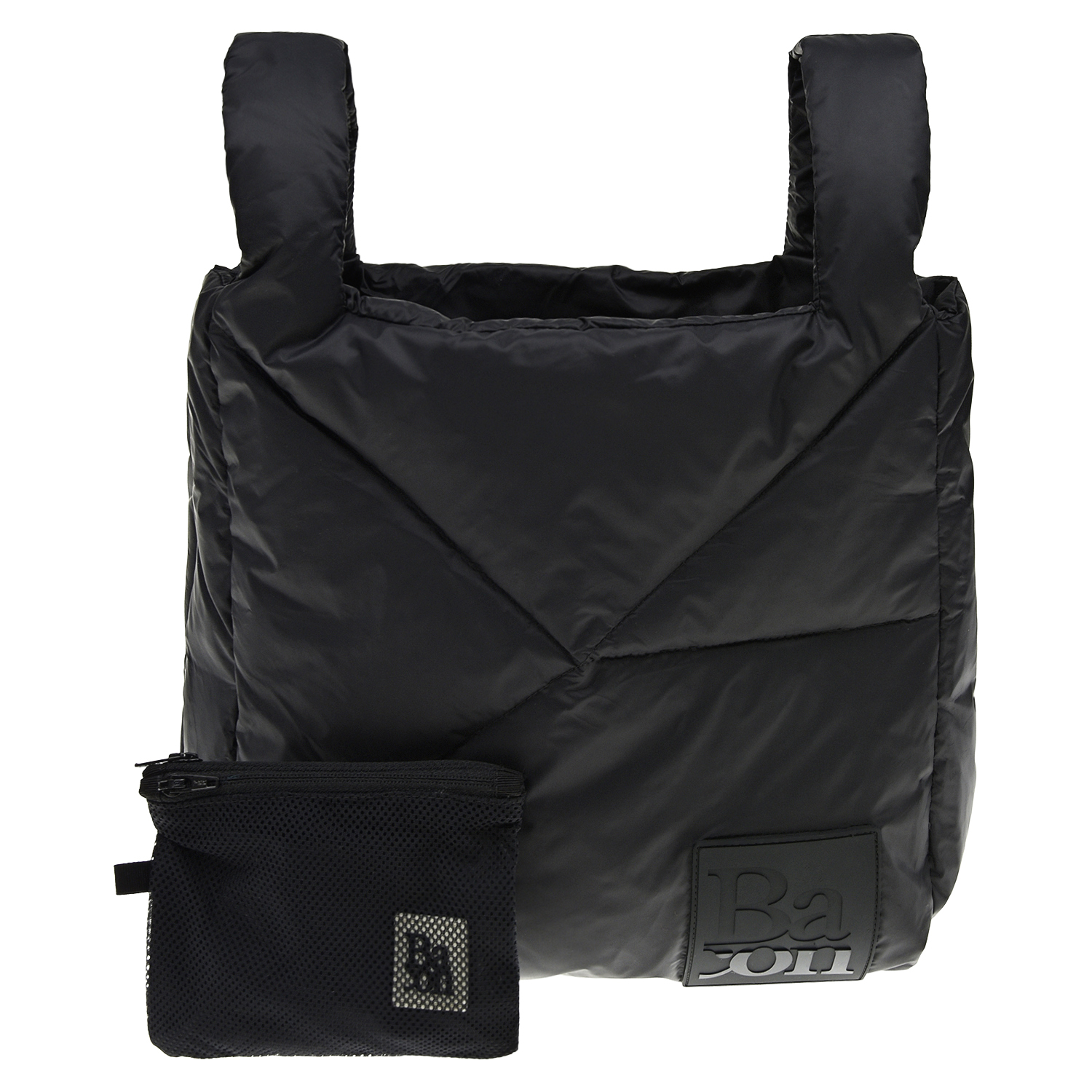 Черная стеганая сумка, 35x28x7 см Bacon, размер unica, цвет черный