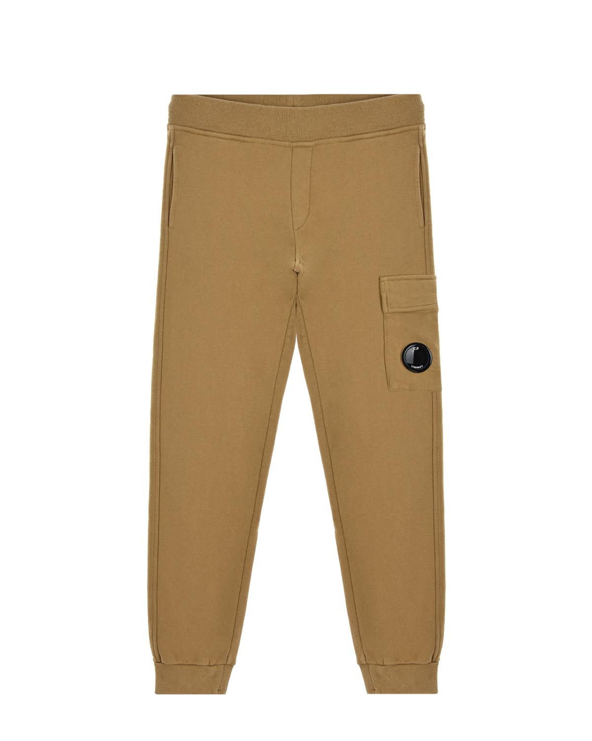 Бежевые спортивные брюки CP Company детские, размер 152, цвет бежевый - фото 1