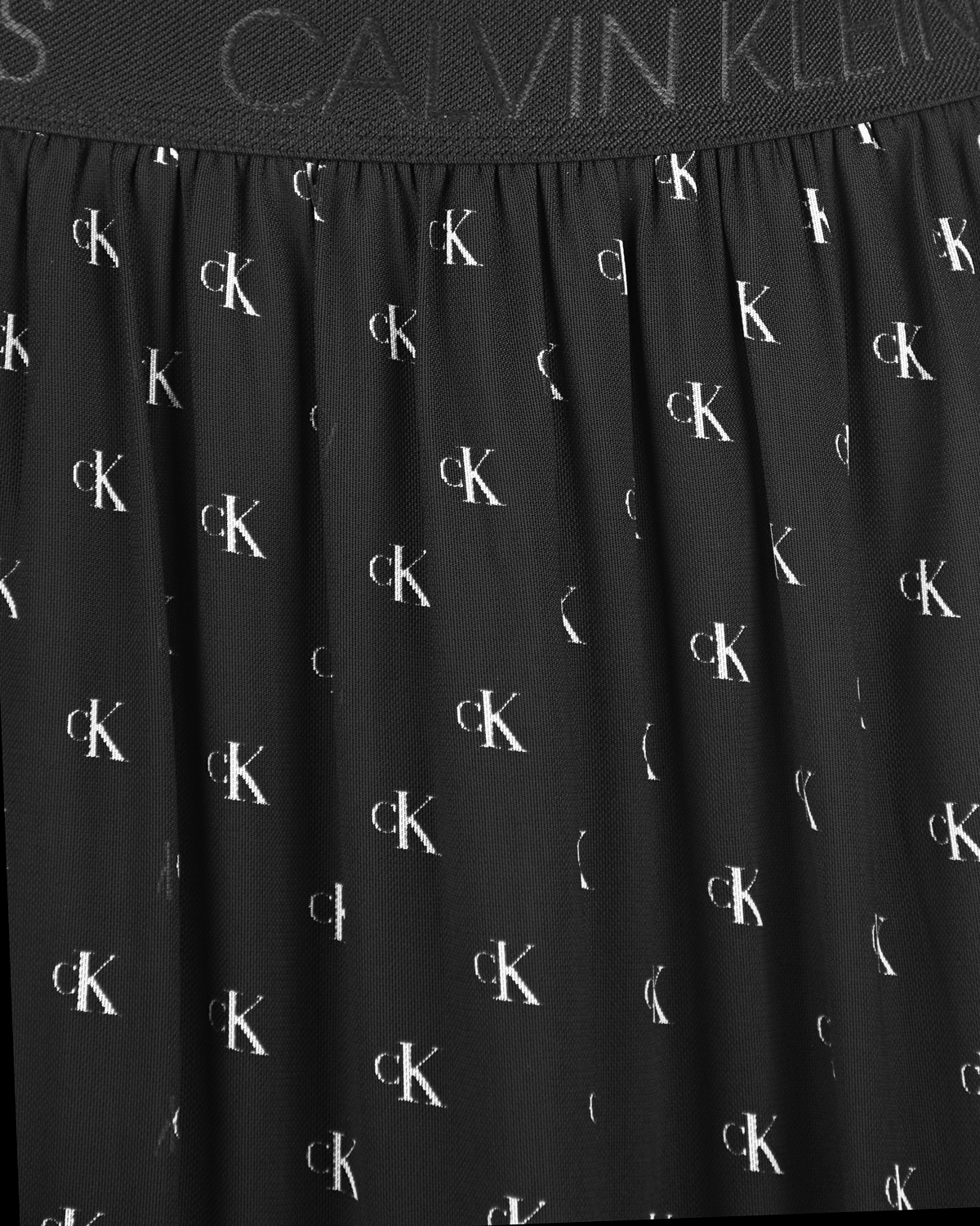 Черная плиссированная юбка с логотипом Calvin Klein детская, размер 152, цвет черный - фото 3