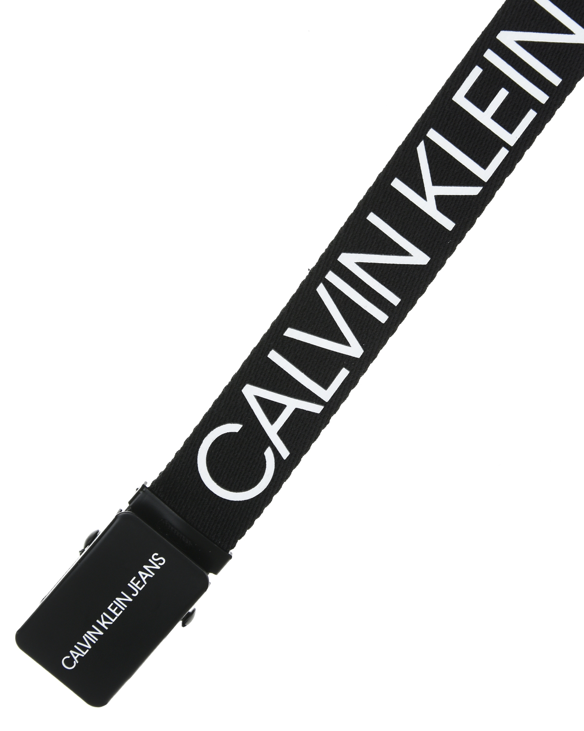 Черный ремень с белым логотипом Calvin Klein детский, размер S - фото 2