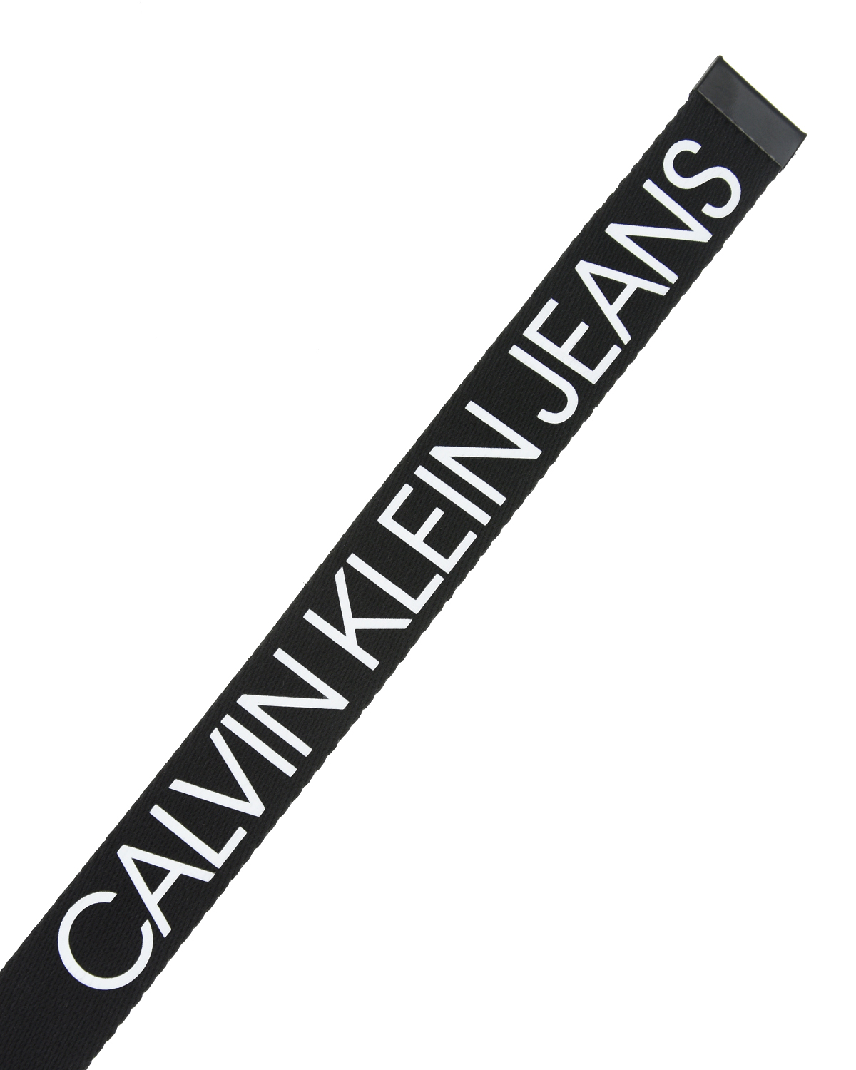 Черный ремень с белым логотипом Calvin Klein детский, размер S - фото 3