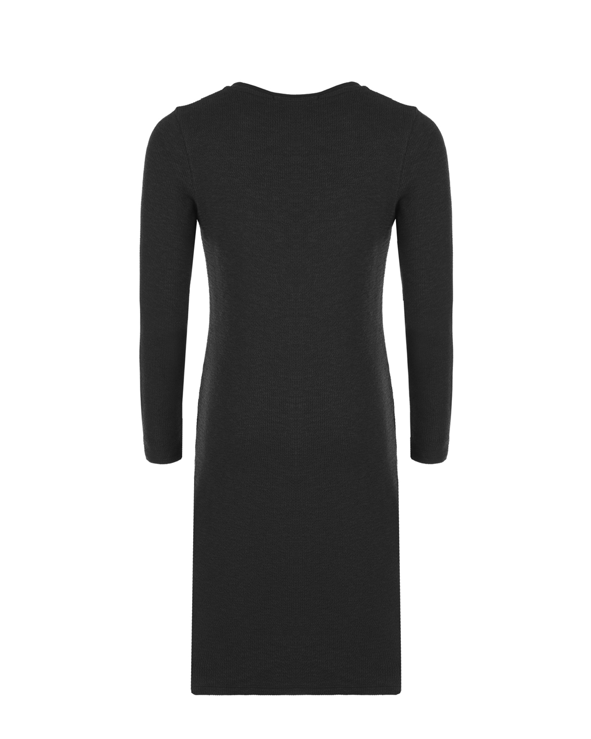 Черное платье с длинными рукавами Calvin Klein детское, размер 140, цвет черный - фото 2