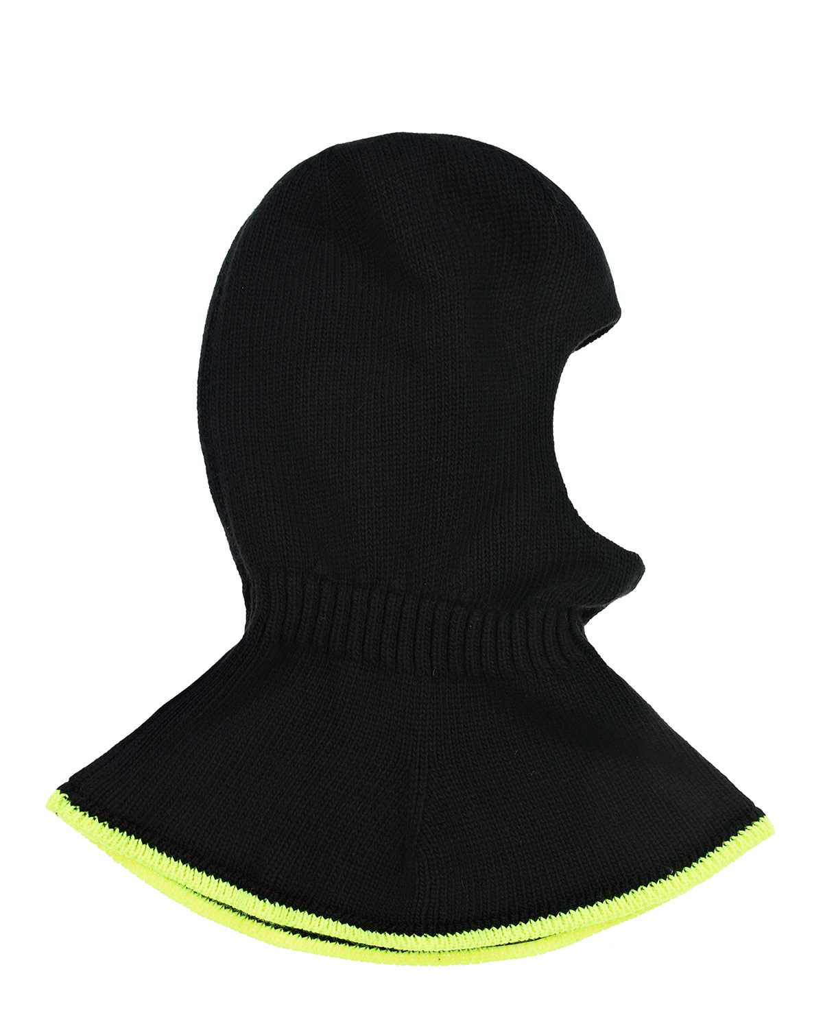 Шапка-шлем с неоново-желтым кантом Chobi детская, размер 53, цвет черный - фото 3