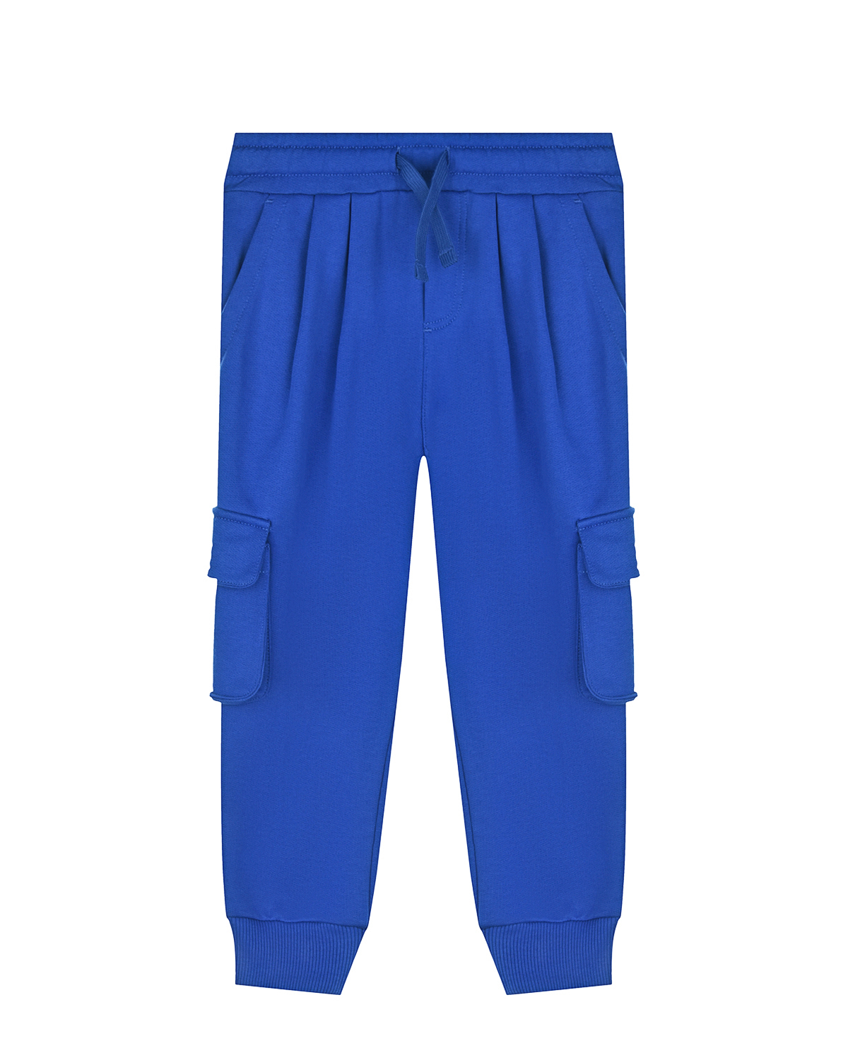 Спортивные брюки с накладными карманами Dolce&Gabbana детские, размер 98, цвет синий