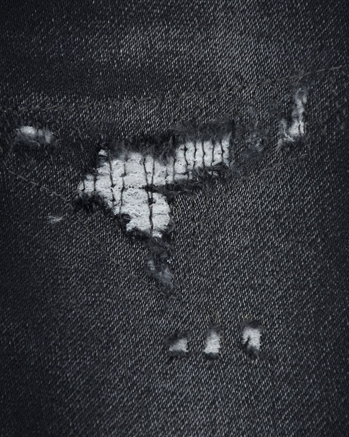 Черные джинсы с разрезами Diesel детские, размер 98, цвет черный - фото 3