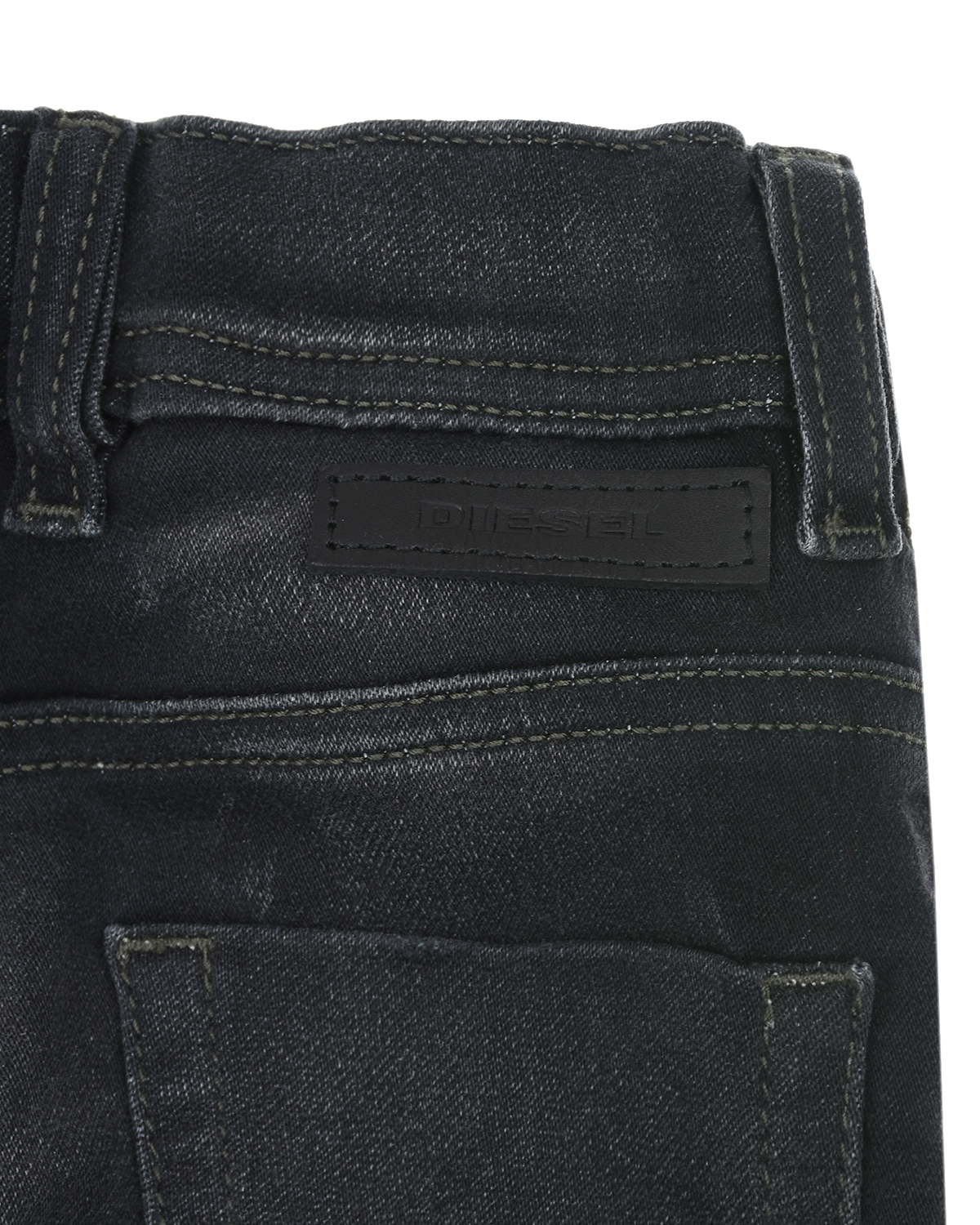 Черные джинсы с разрезами Diesel детские, размер 98, цвет черный - фото 4