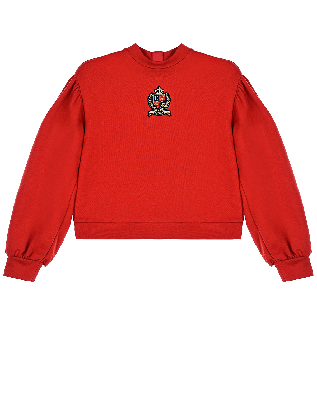 Красный свитшот с гербом Dolce&Gabbana детский, размер 116 - фото 1