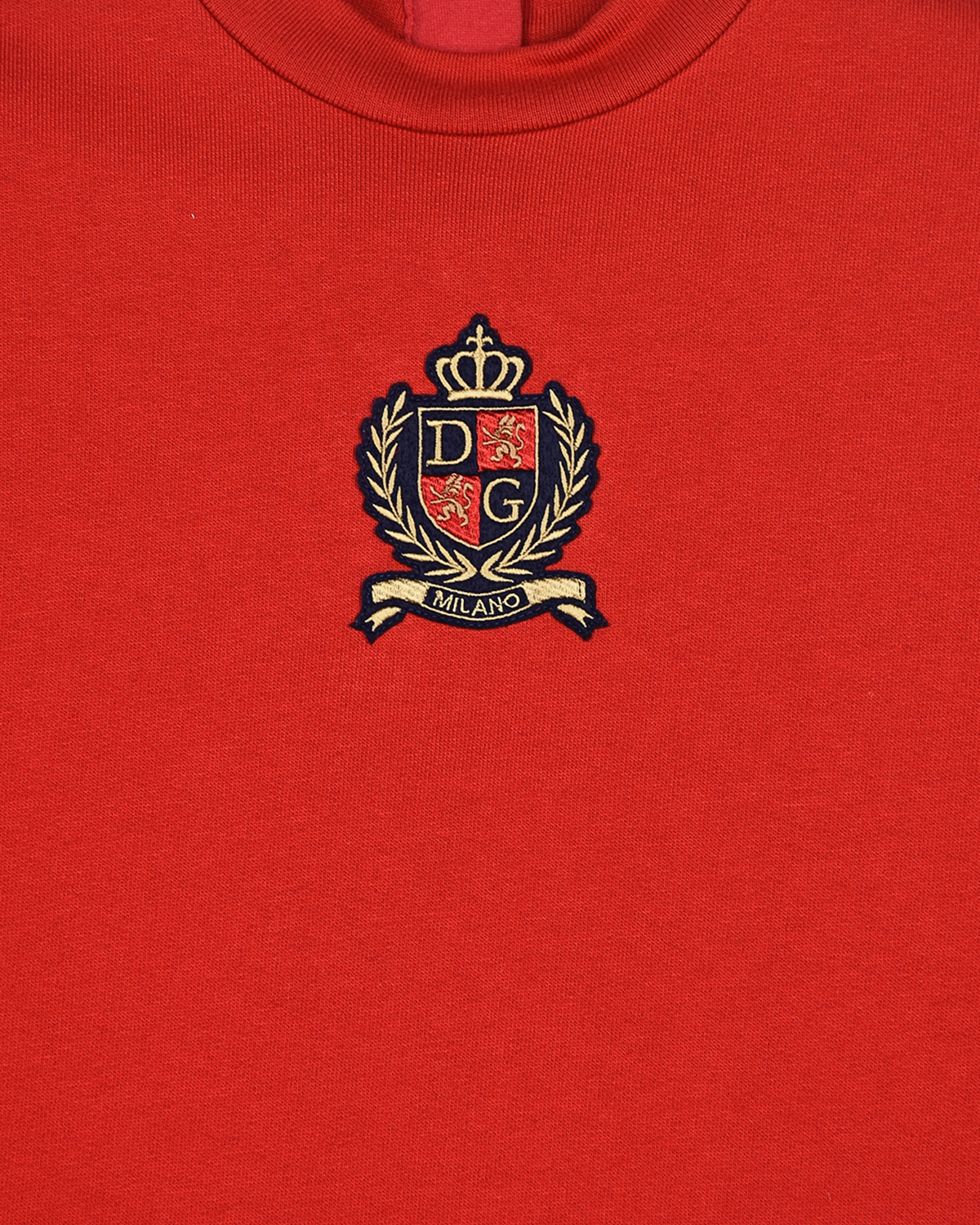 Красный свитшот с гербом Dolce&Gabbana детский, размер 116 - фото 3