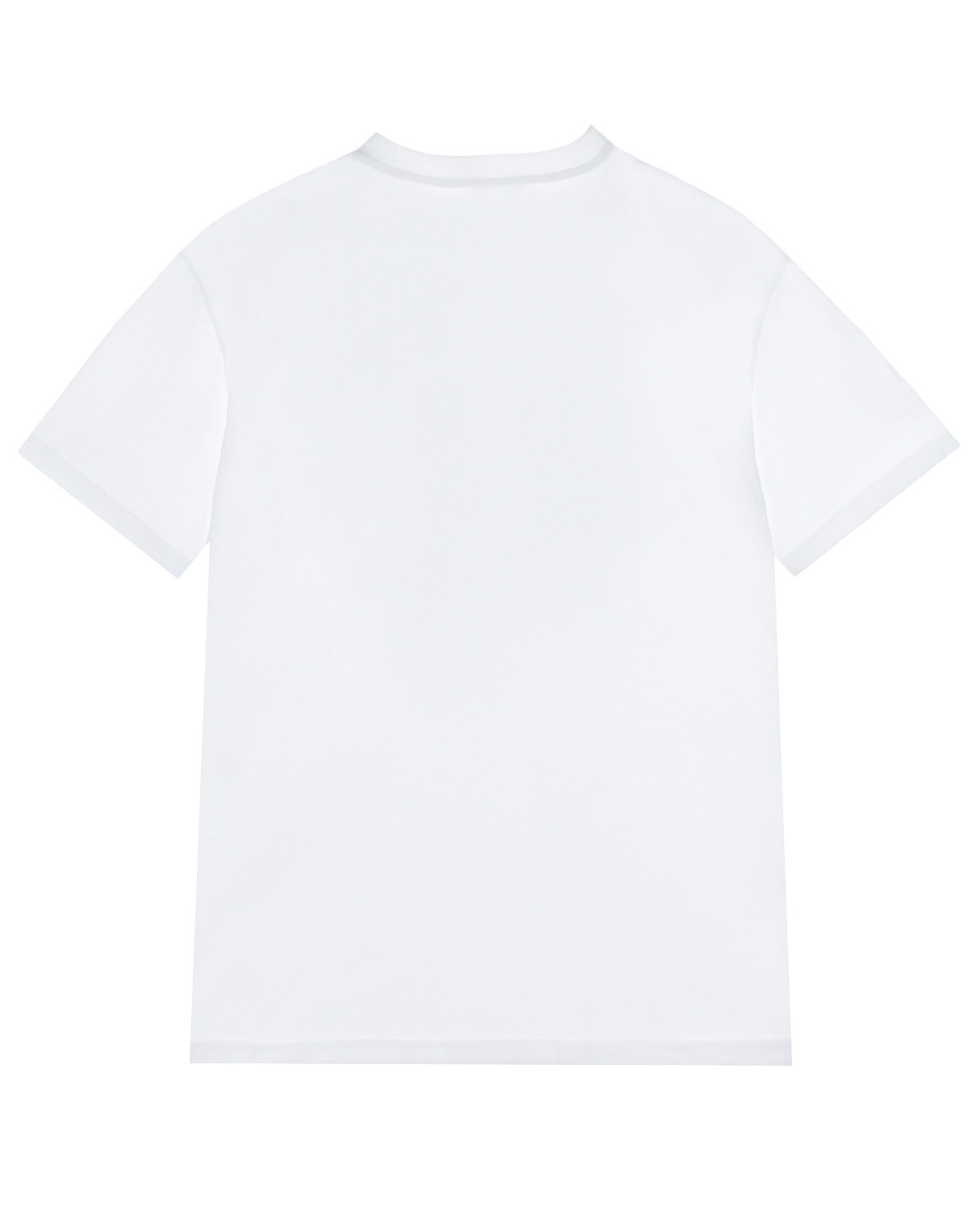 Белая футболка с черным патчем Dolce&Gabbana детская, размер 140, цвет белый - фото 2