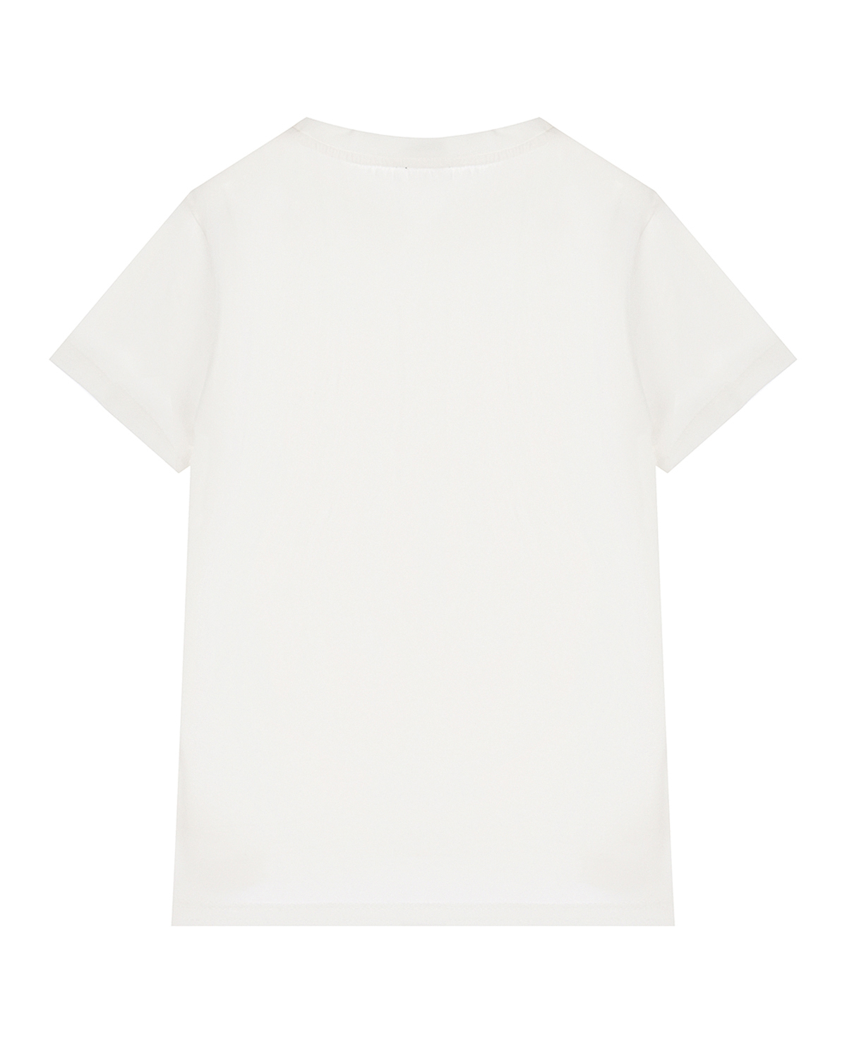 Белая футболка с принтом "recycle" Emporio Armani детская, размер 116, цвет белый - фото 2