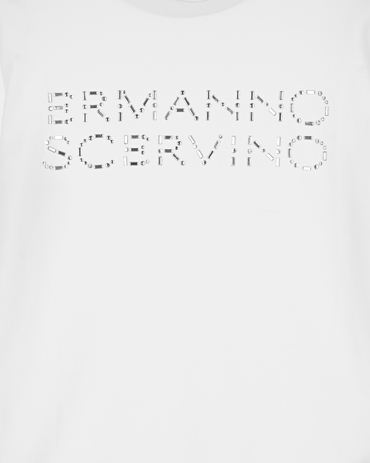Белая толстовка с логотипом из страз Ermanno Scervino детская, размер 140, цвет белый - фото 3
