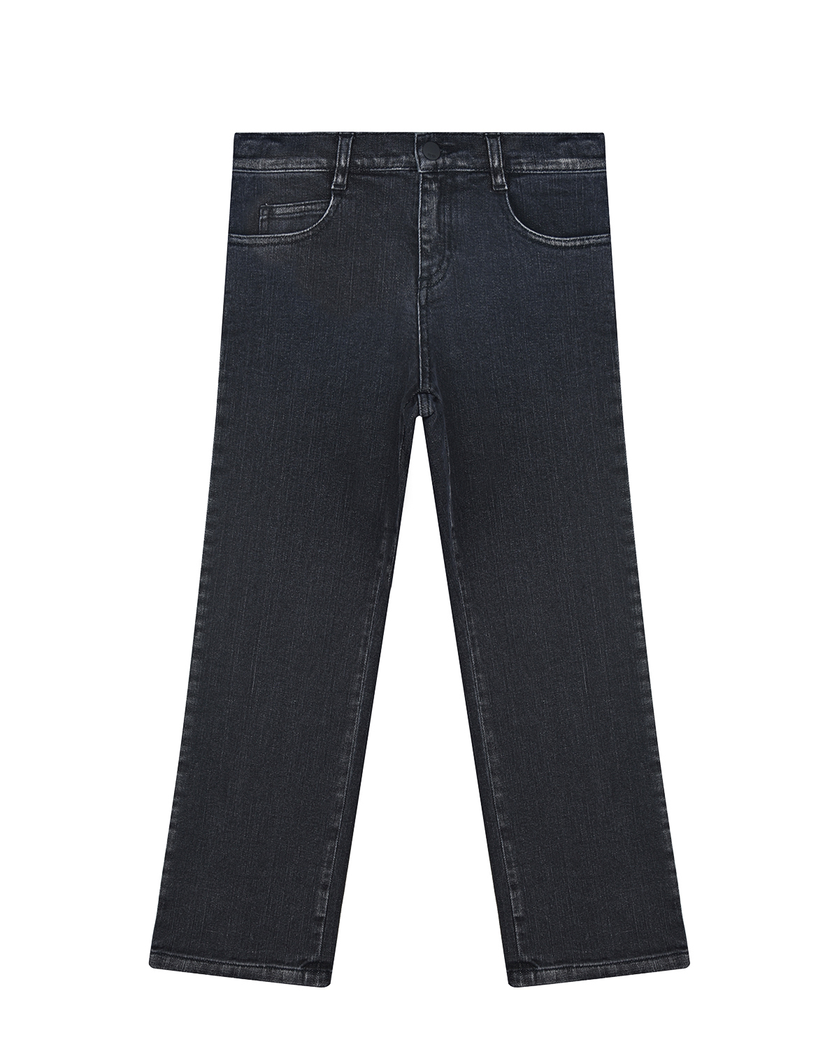 Черные джинсы с потертостями Fendi детские, размер 128, цвет черный