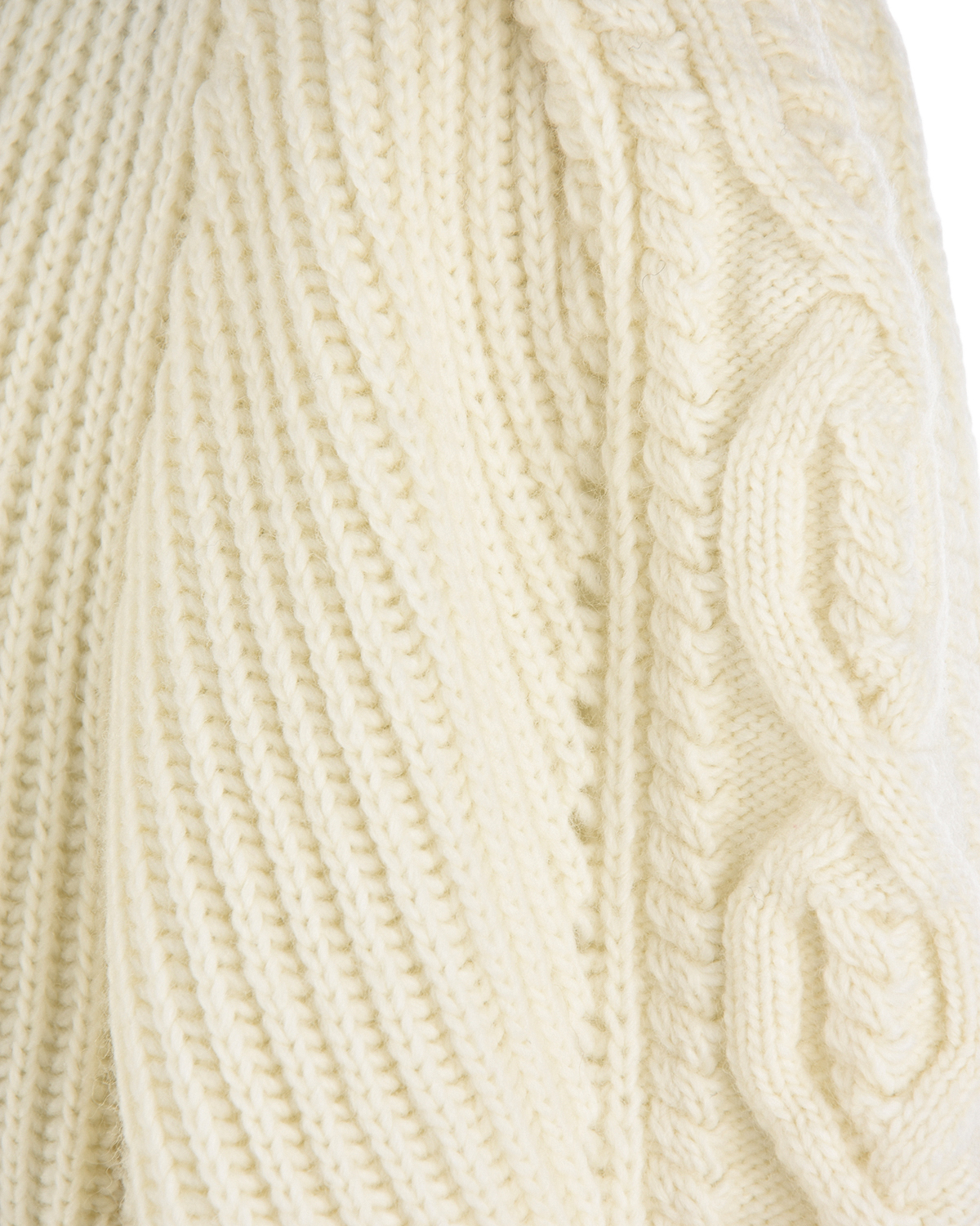 Джемпер молочного цвета с объемными рукавами Forte dei Marmi Couture, размер 40 - фото 6