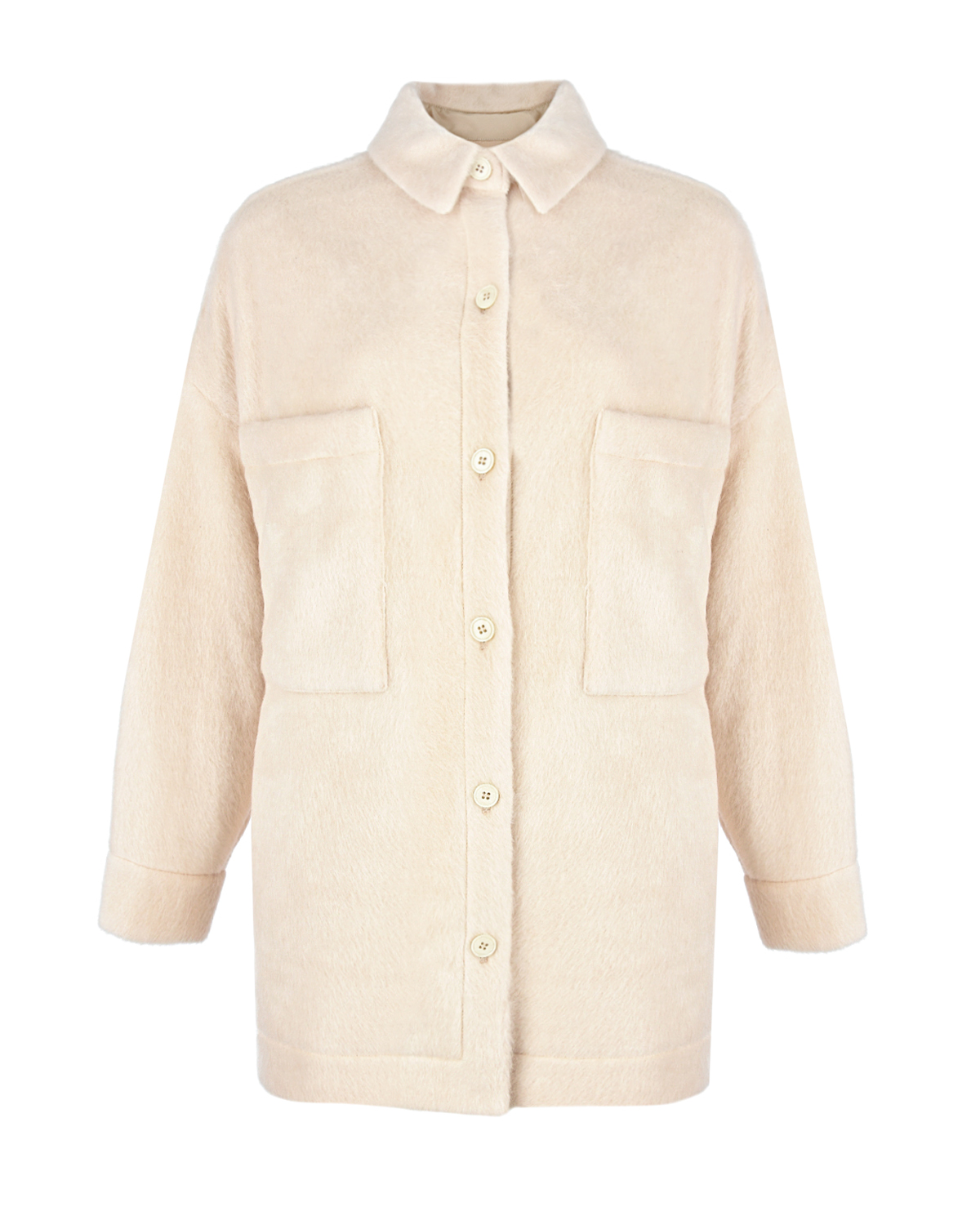 Куртка молочного цвета с вышивкой Forte dei Marmi Couture, размер 44