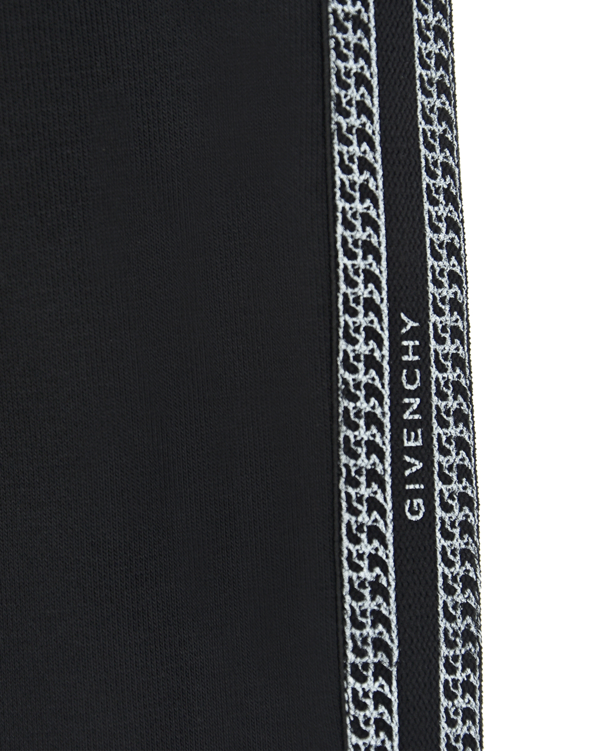 Черные спортивные брюки с лампасами-цепями Givenchy детские, размер 116, цвет черный - фото 3