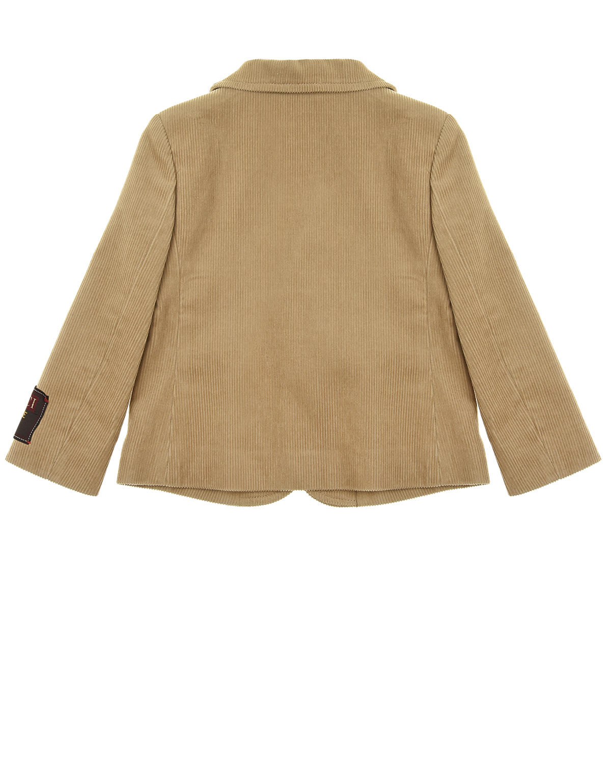 Однобортный пиджак из вельвета GUCCI детский, размер 98, цвет песочный - фото 2