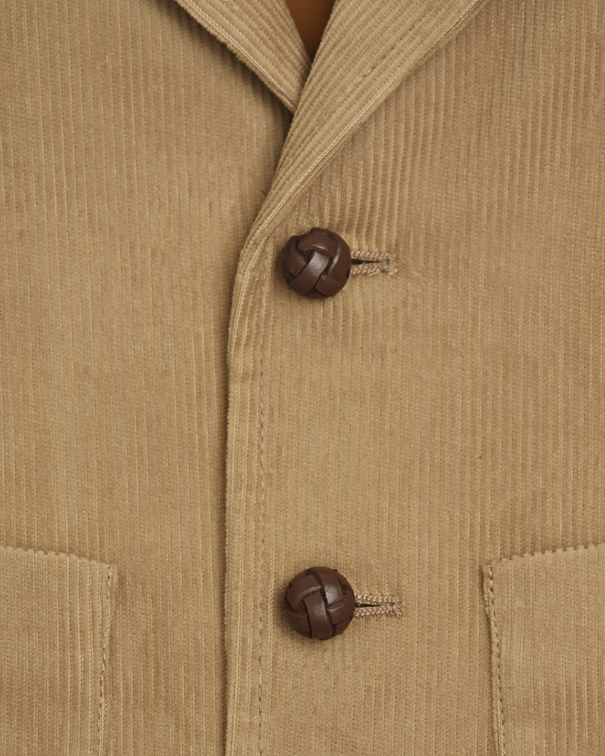 Однобортный пиджак из вельвета GUCCI детский, размер 98, цвет песочный - фото 3