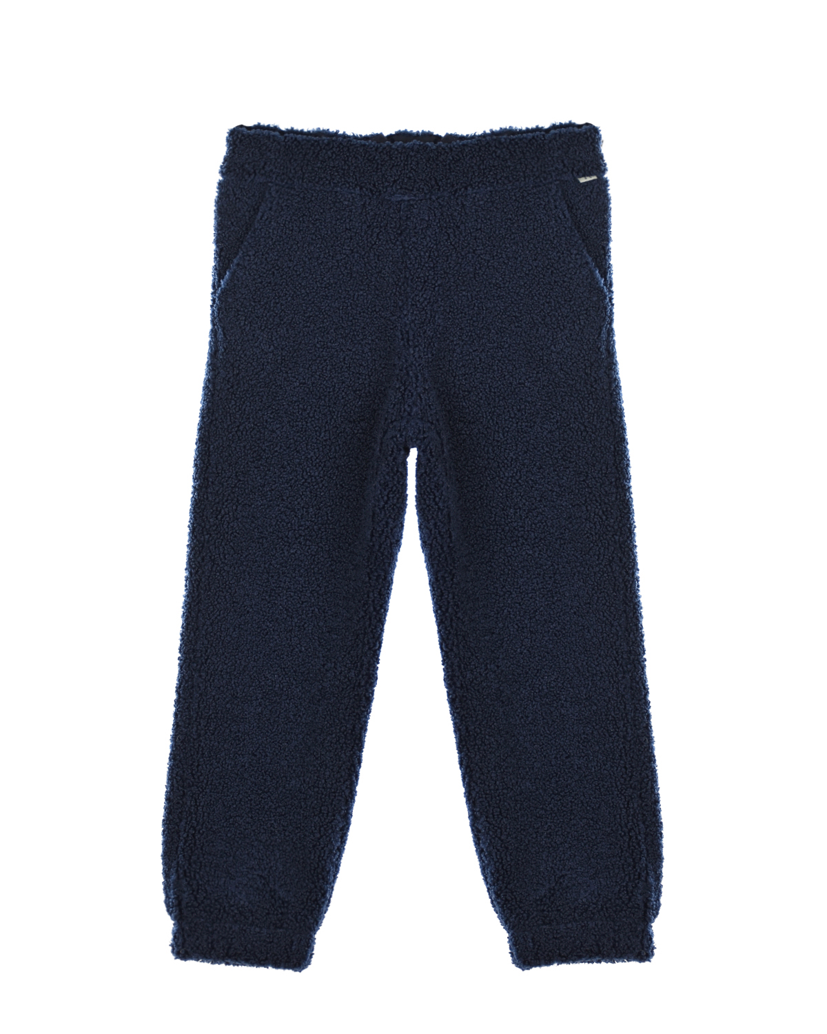 Синие брюки с поясом на резинке IL Gufo детские, размер 116, цвет синий