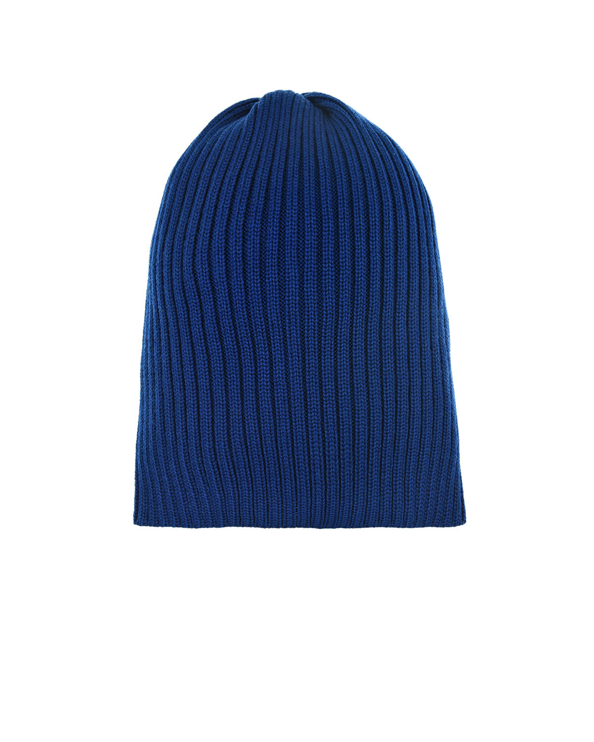 Синяя шерстяная шапка с отворотом Jan&Sofie детская, размер 53, цвет синий