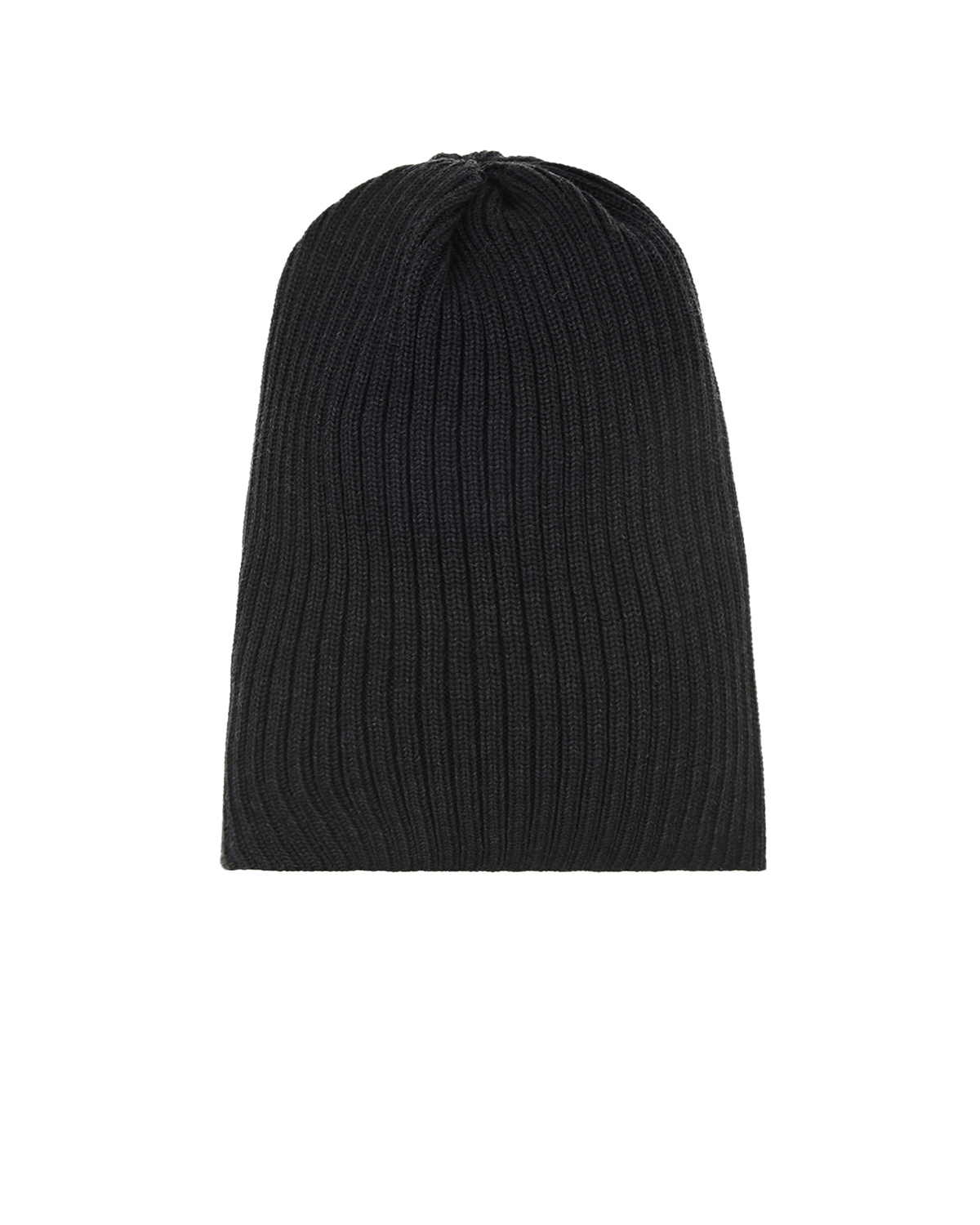 Темно-серая шерстяная шапка с отворотом Jan&Sofie детское, размер 55, цвет серый