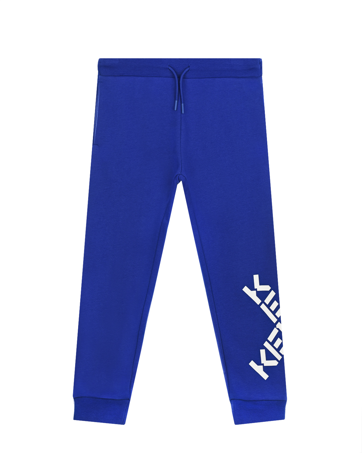 Синие спортивные брюки с лого KENZO детские, размер 128, цвет синий