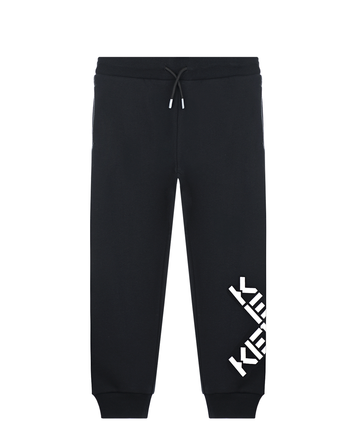Черные спортивные брюки с лого KENZO детские, размер 116, цвет черный