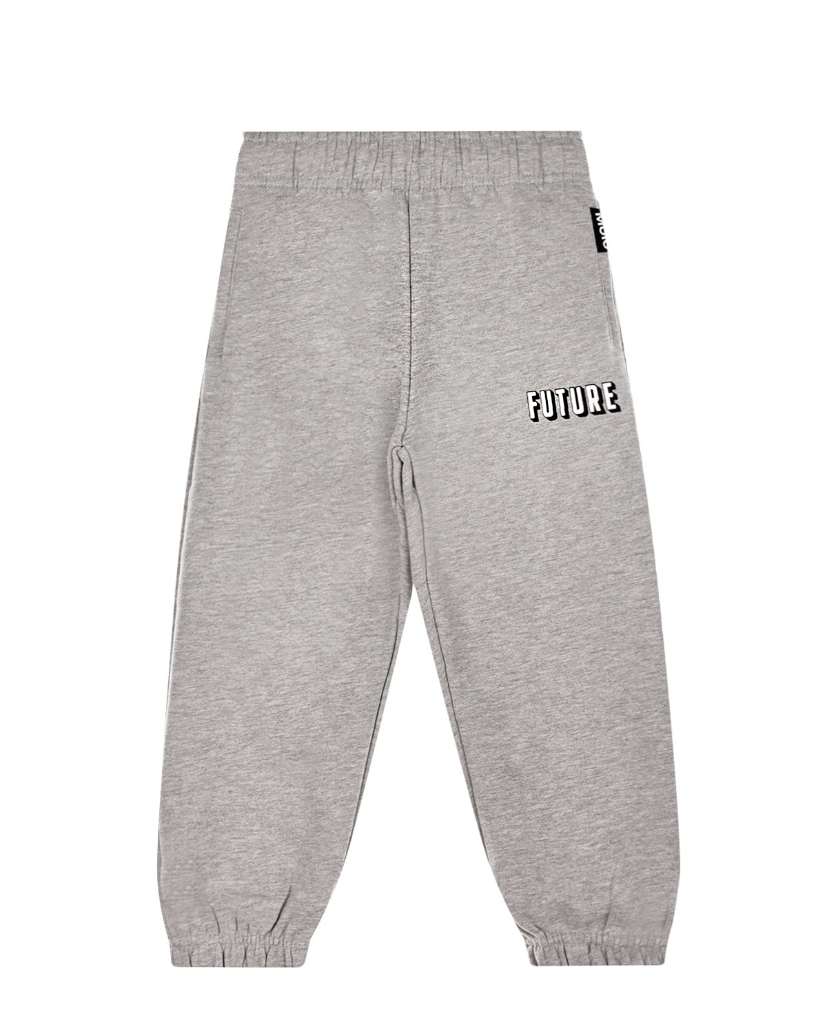 Серые спортивные брюки из хлопка Molo детские, размер 140, цвет серый - фото 1