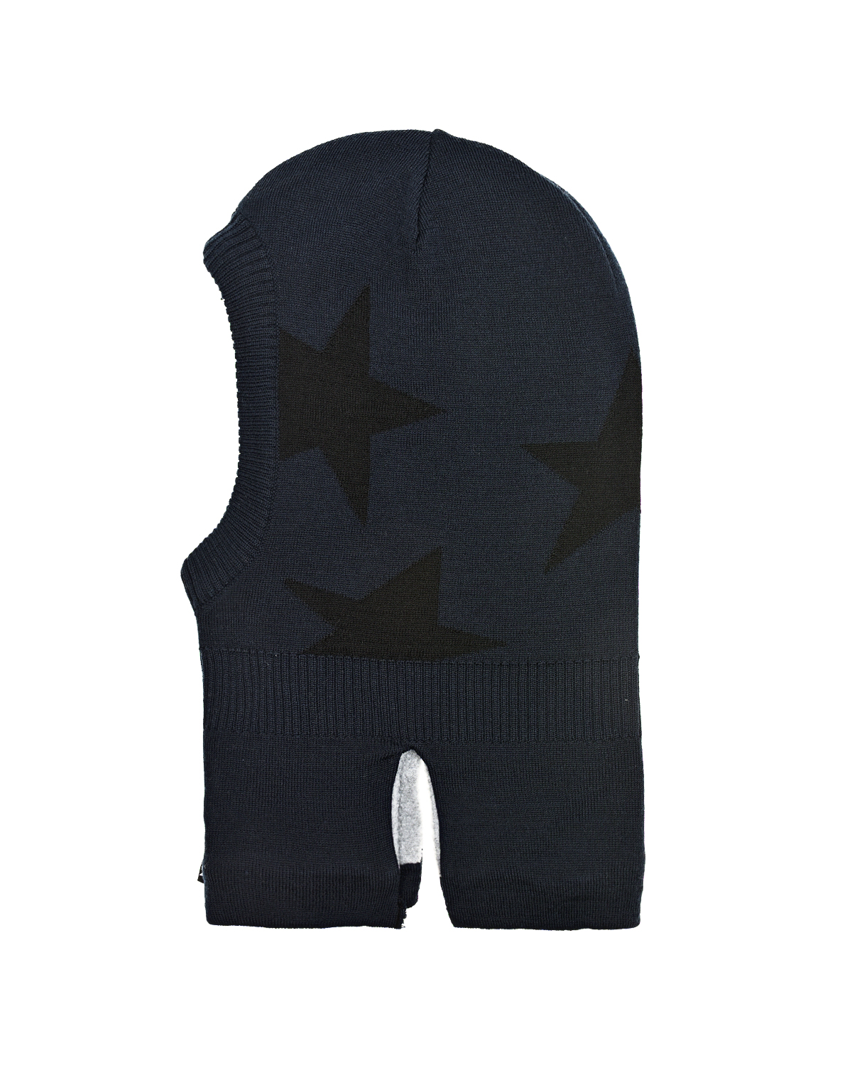 Темно-синяя шапка-шлем с принтом "звезды" Molo детское, размер 92, цвет синий