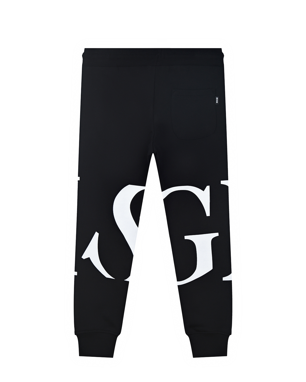Черные спортивные брюки с логотипом MSGM детские, размер 140, цвет черный - фото 2