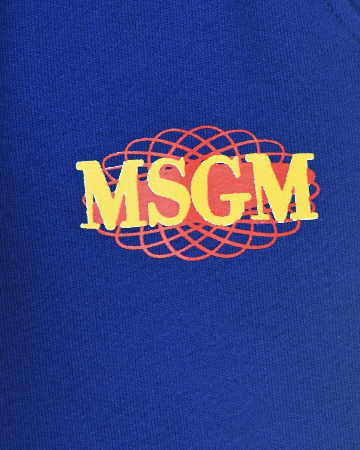 Синие спортивные брюки с логотипом MSGM детские, размер 152, цвет синий - фото 3