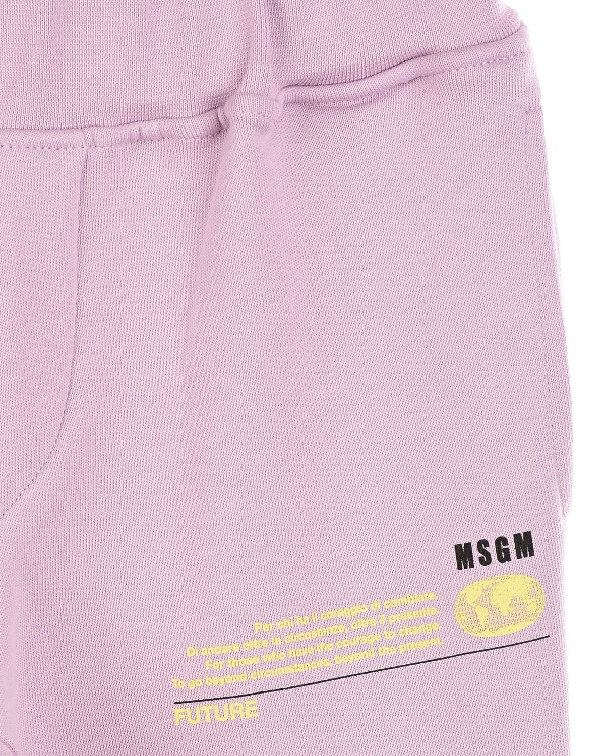 Лиловые спортивные брюки MSGM детские, размер 152, цвет лиловый - фото 3