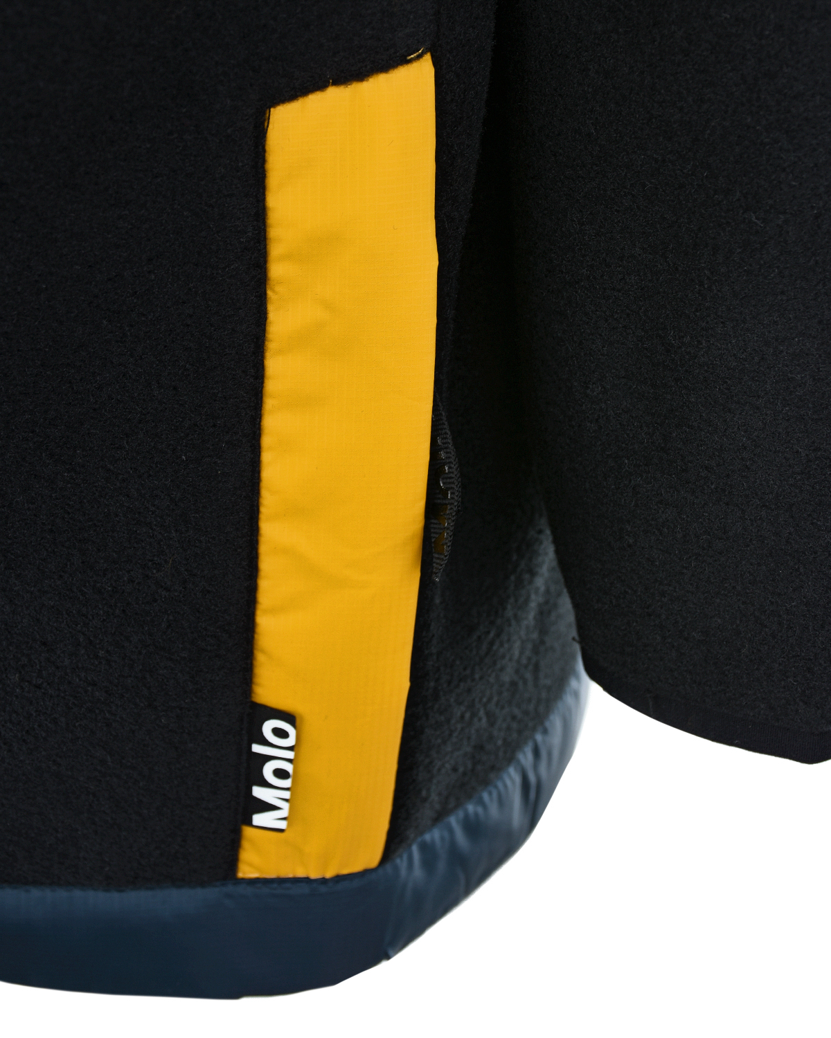 Спортивная куртка color block Molo детская, размер 128, цвет черный - фото 5
