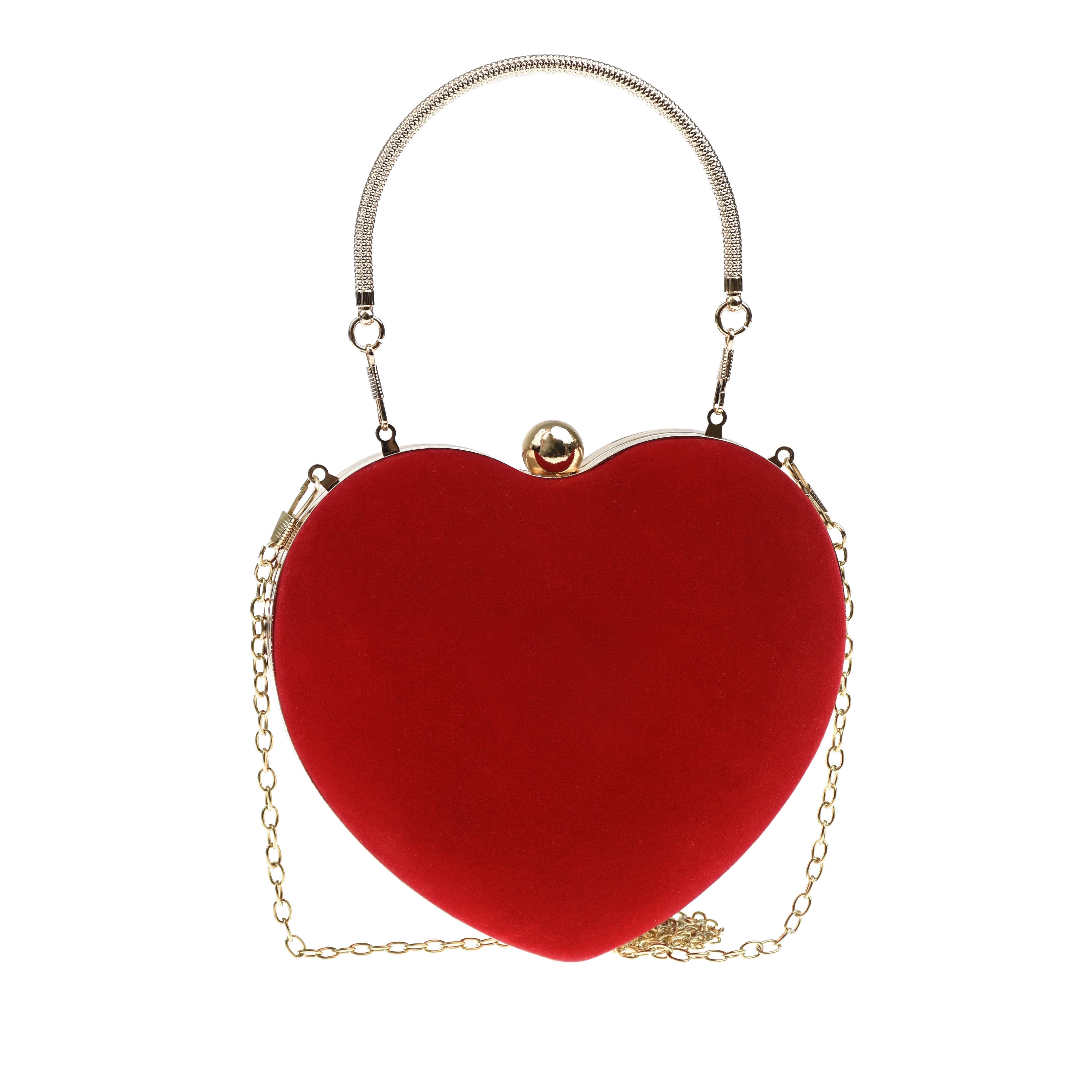 Красная сумка в виде сердца, 17x19x6 см Monnalisa детская, размер unica, цвет красный - фото 3