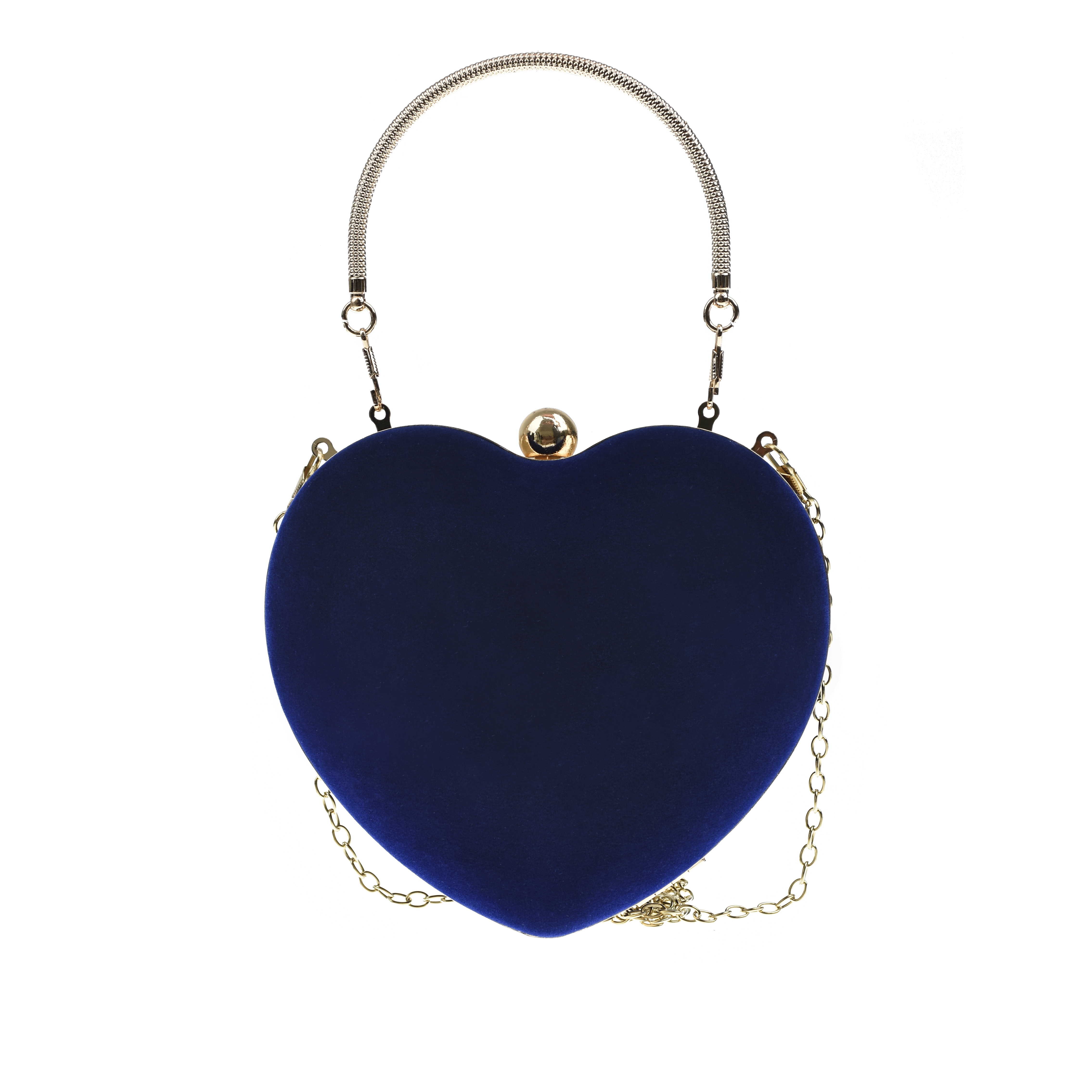 Синяя сумка в виде сердца, 17x19x6 см Monnalisa детская, размер unica, цвет синий - фото 3