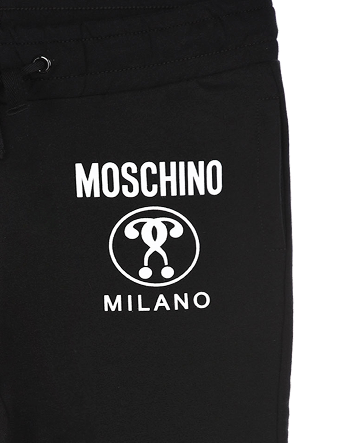 Спортивные брюки с контрастным логотипом Moschino детские, размер 140, цвет черный - фото 3