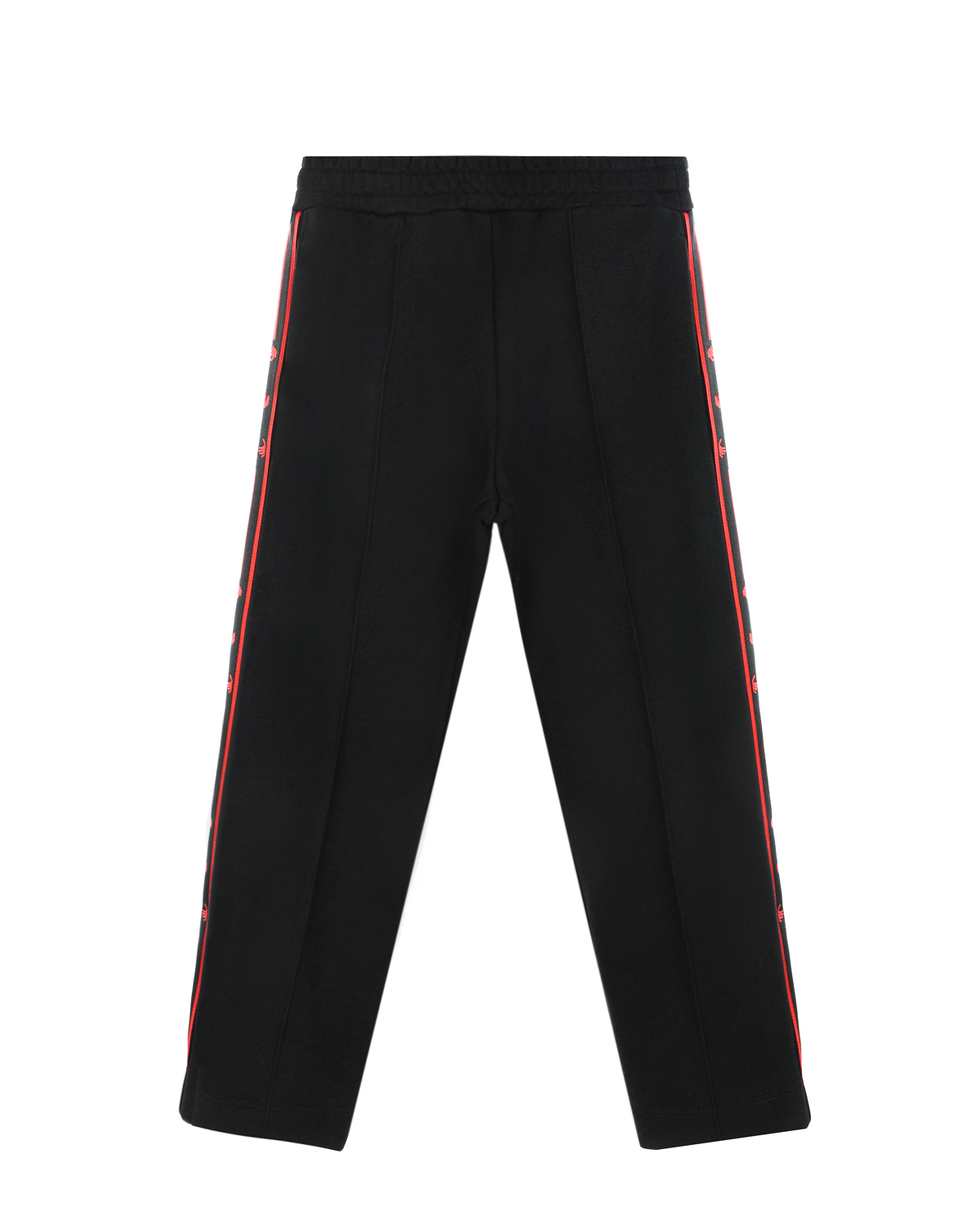 Черные спортивные брюки с красными лампасами Off-White детские, размер 128, цвет черный - фото 1