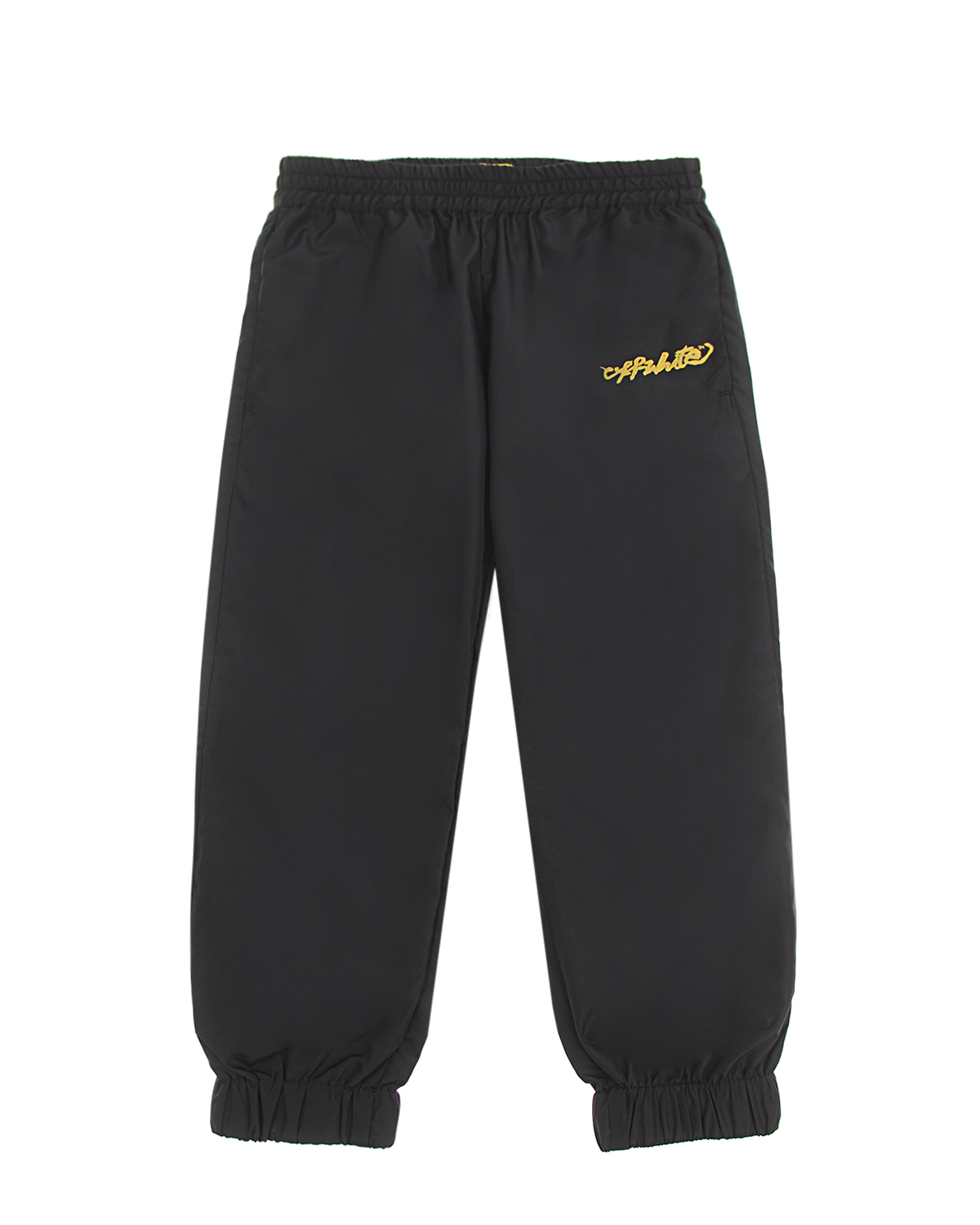 Черные непромокаемые брюки Off-White детские, размер 104, цвет черный - фото 1