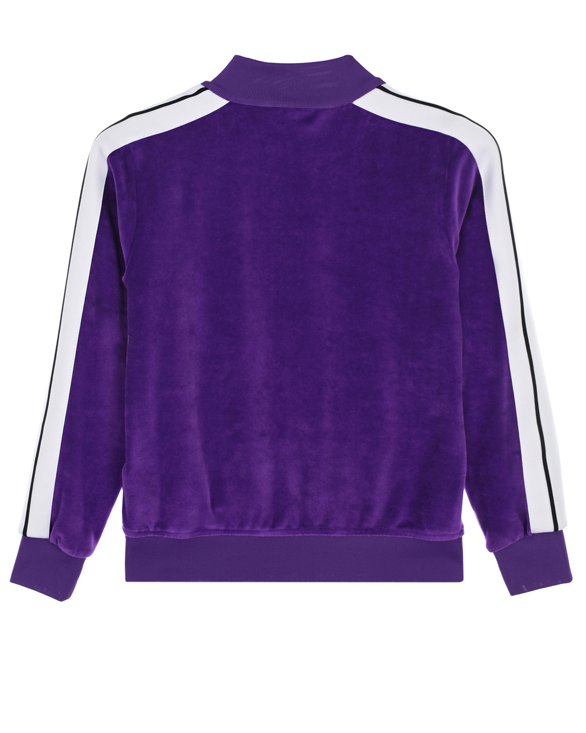 Фиолетовая спортивная куртка с белыми лампасами Palm Angels детская, размер 116, цвет фиолетовый - фото 2