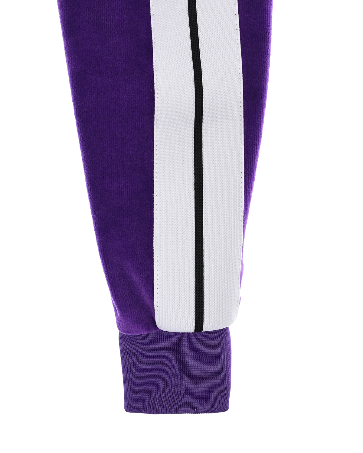 Фиолетовая спортивная куртка с белыми лампасами Palm Angels детская, размер 116, цвет фиолетовый - фото 4